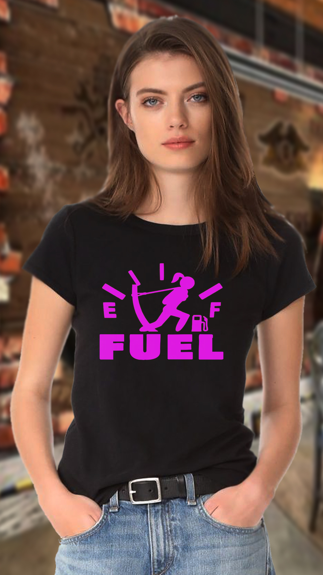 Nome do produto: CAMISETA  FEMININA FALTA DE GASOLINA