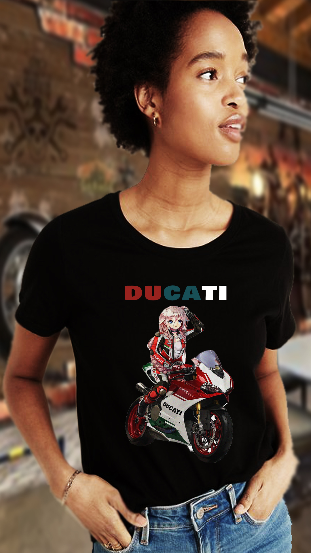 Nome do produto: CAMISETA FEMININA DUCATI GIRL
