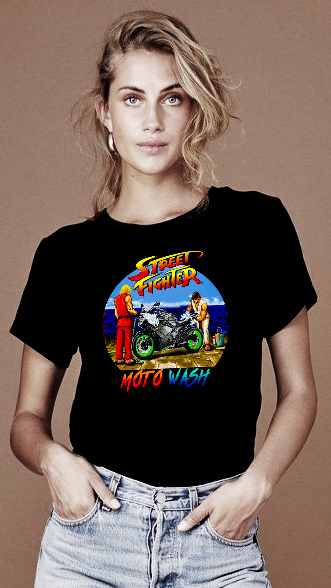Nome do produto: CAMISETA FEMININA YAMAHA STREET FIGHTER