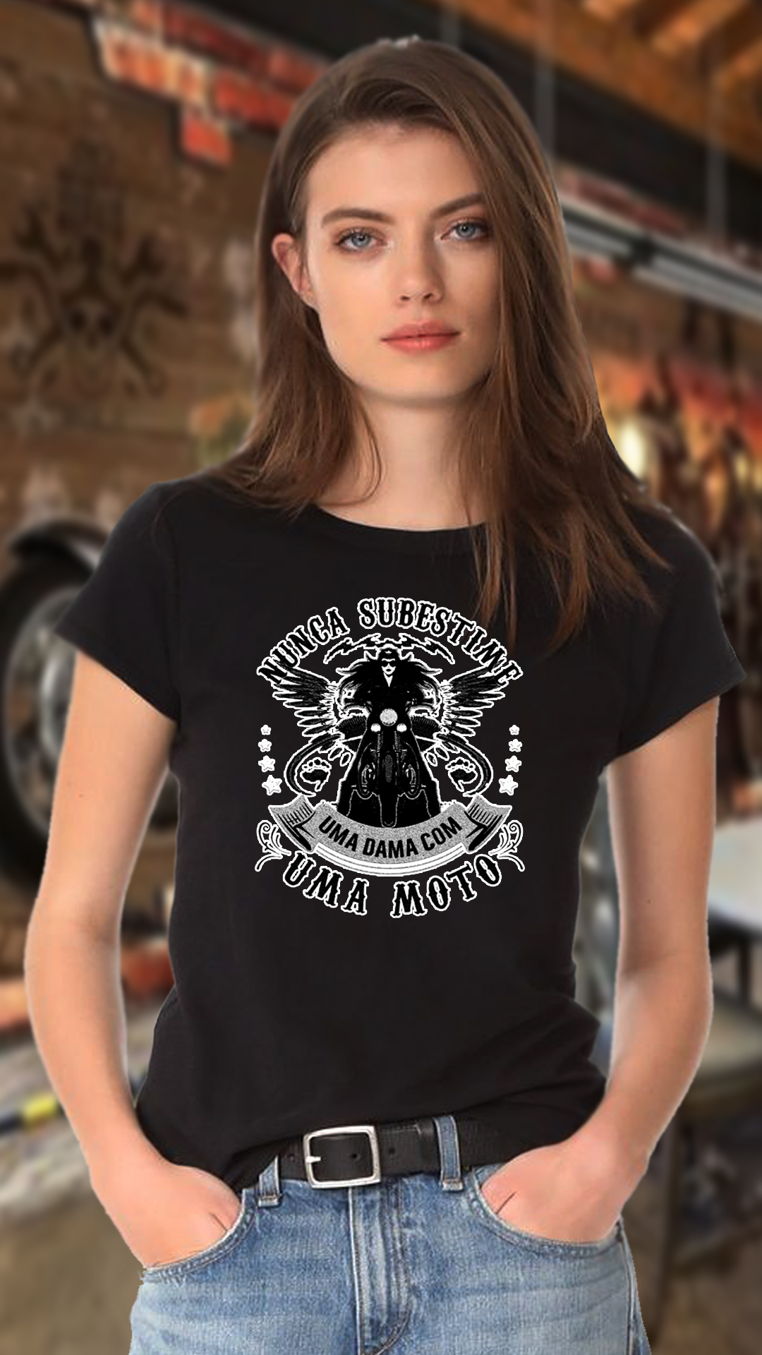 Nome do produto: CAMISETA FEMININA  NUNCA SUBESTIME 