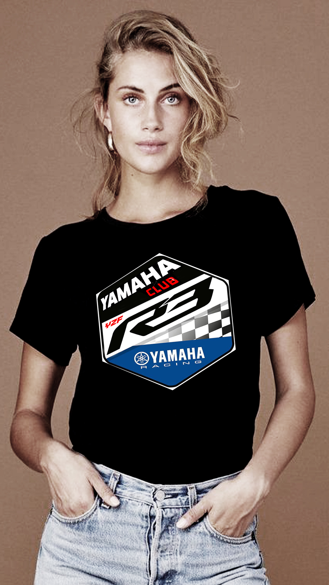 Nome do produto: CAMISETA FEMININA YAMAHA CLUB R3