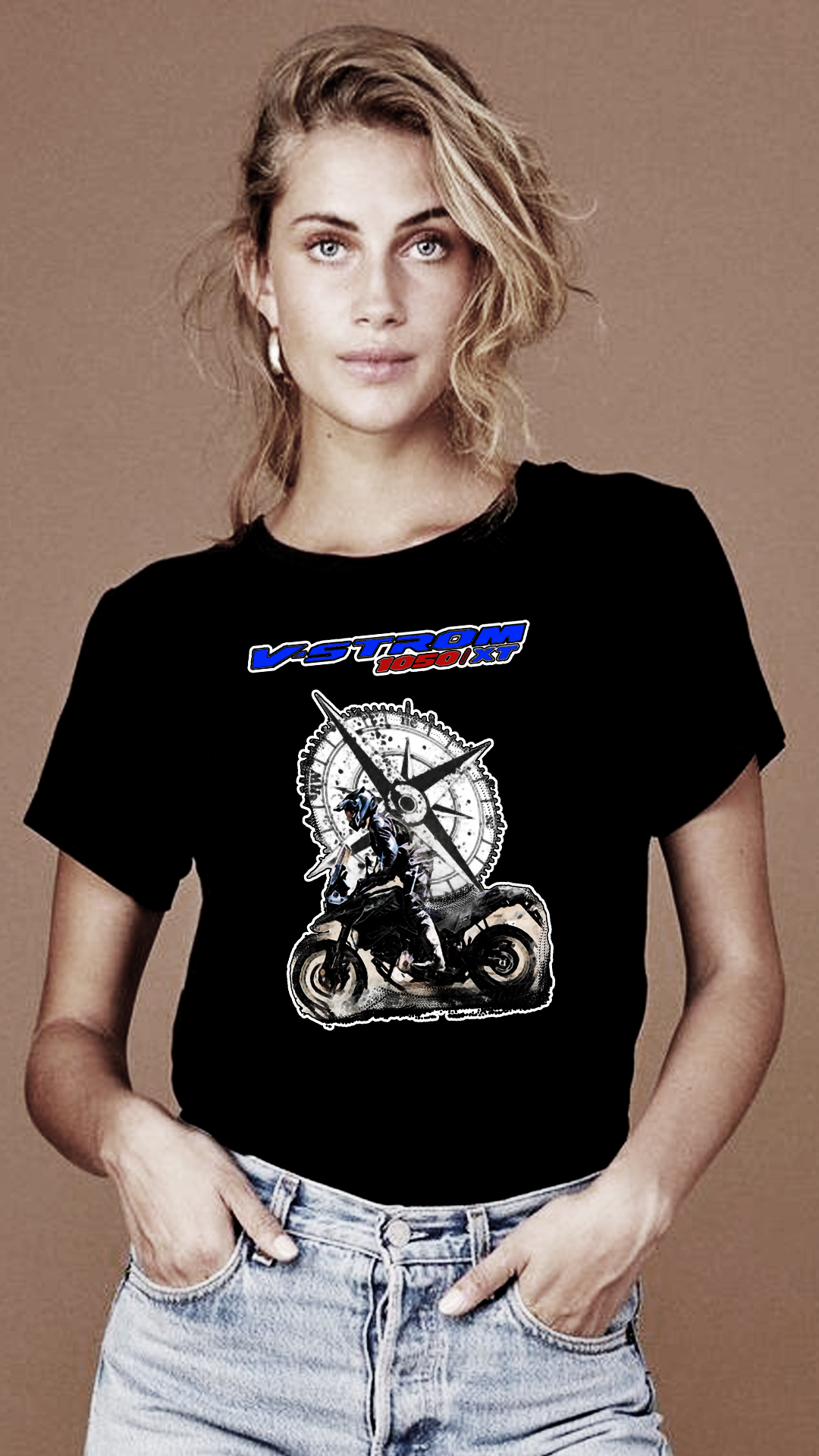 Nome do produto: CAMISETA FEMININA SUZUKI V-STROM