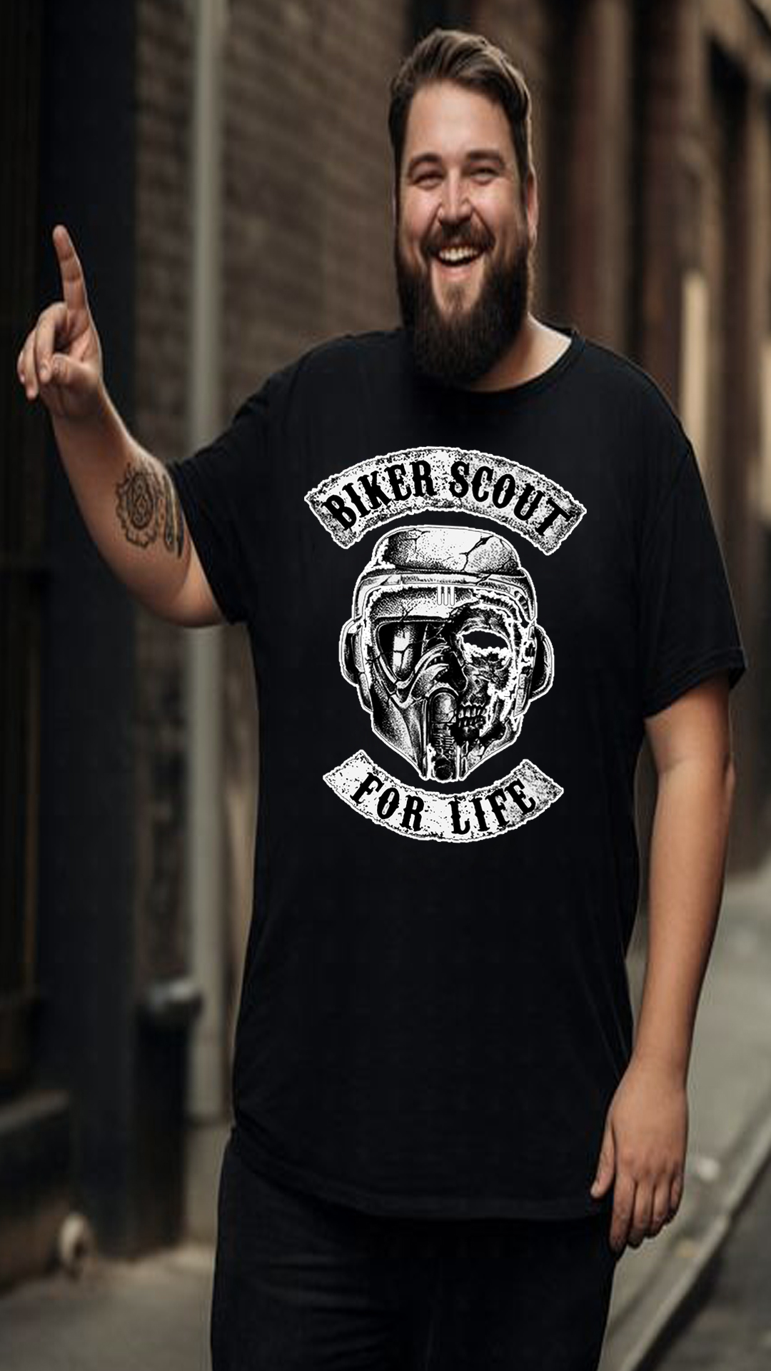 Nome do produto: CAMISETA STAR WARS BIKER SCOUT
