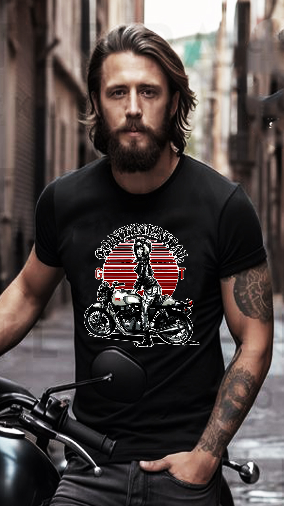 Nome do produto: CAMISETA ROYAL ENFIELD CONTINENTAL GT