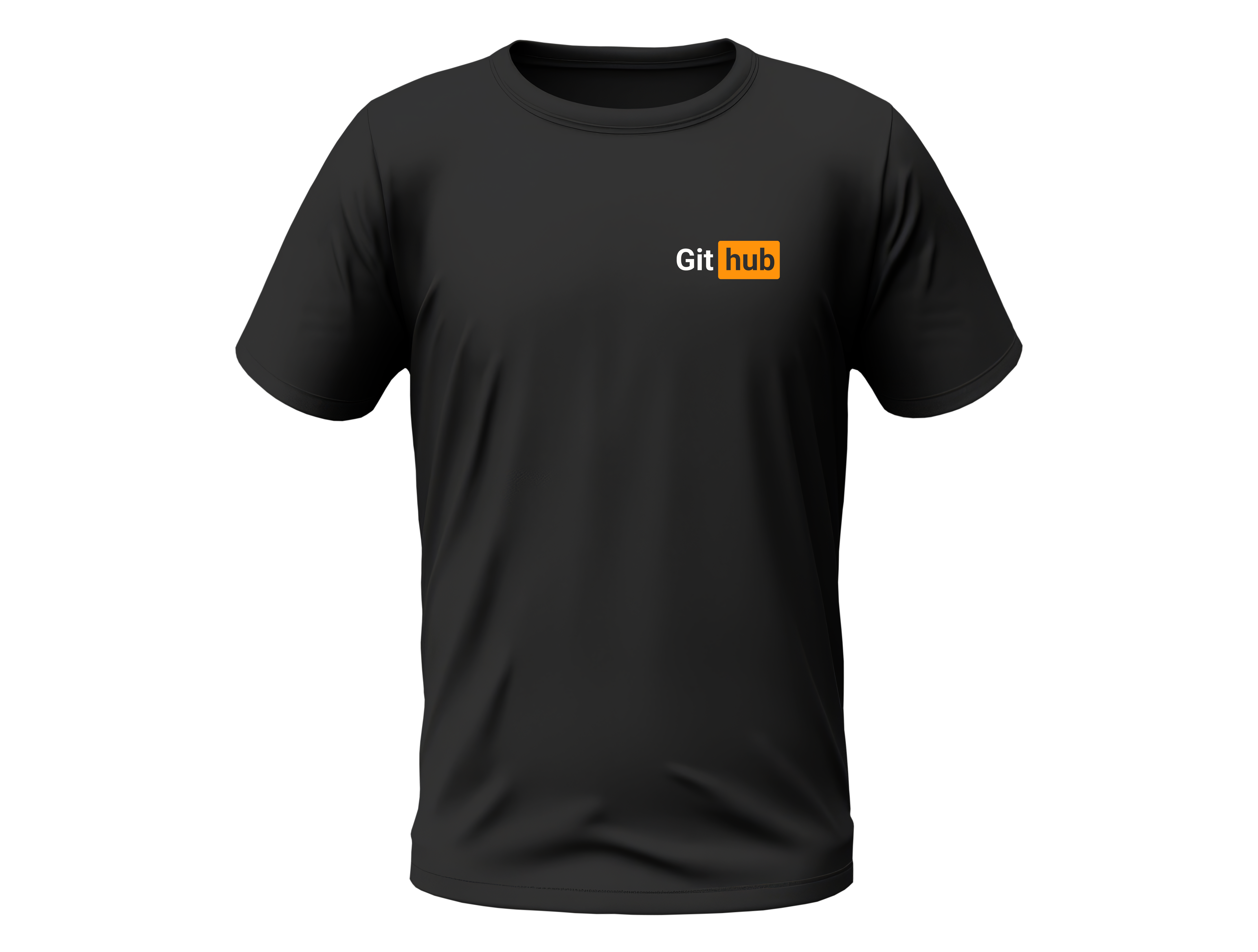 Nome do produto: Camisa GitHub - Logo modificada canto Preta