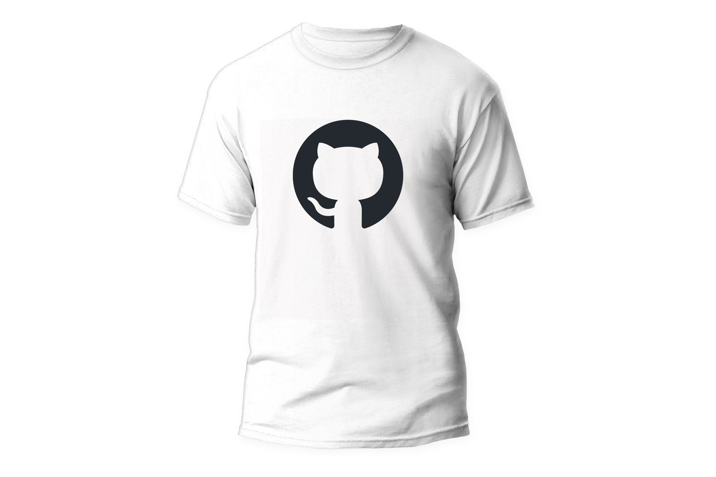 Nome do produto: Camisa GitHub - Logo centro Branca