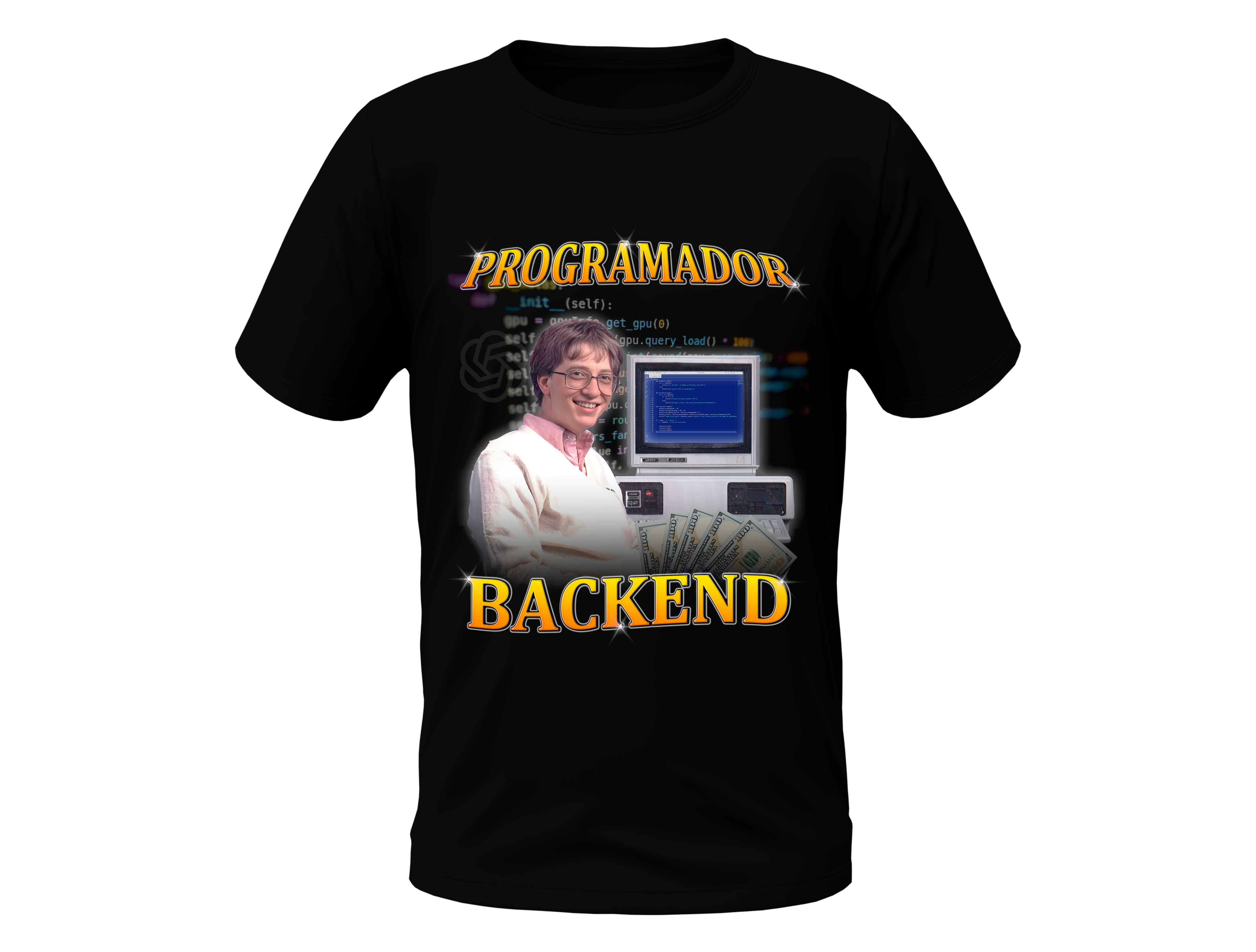 Nome do produto: Camisa Programador Backend Preta