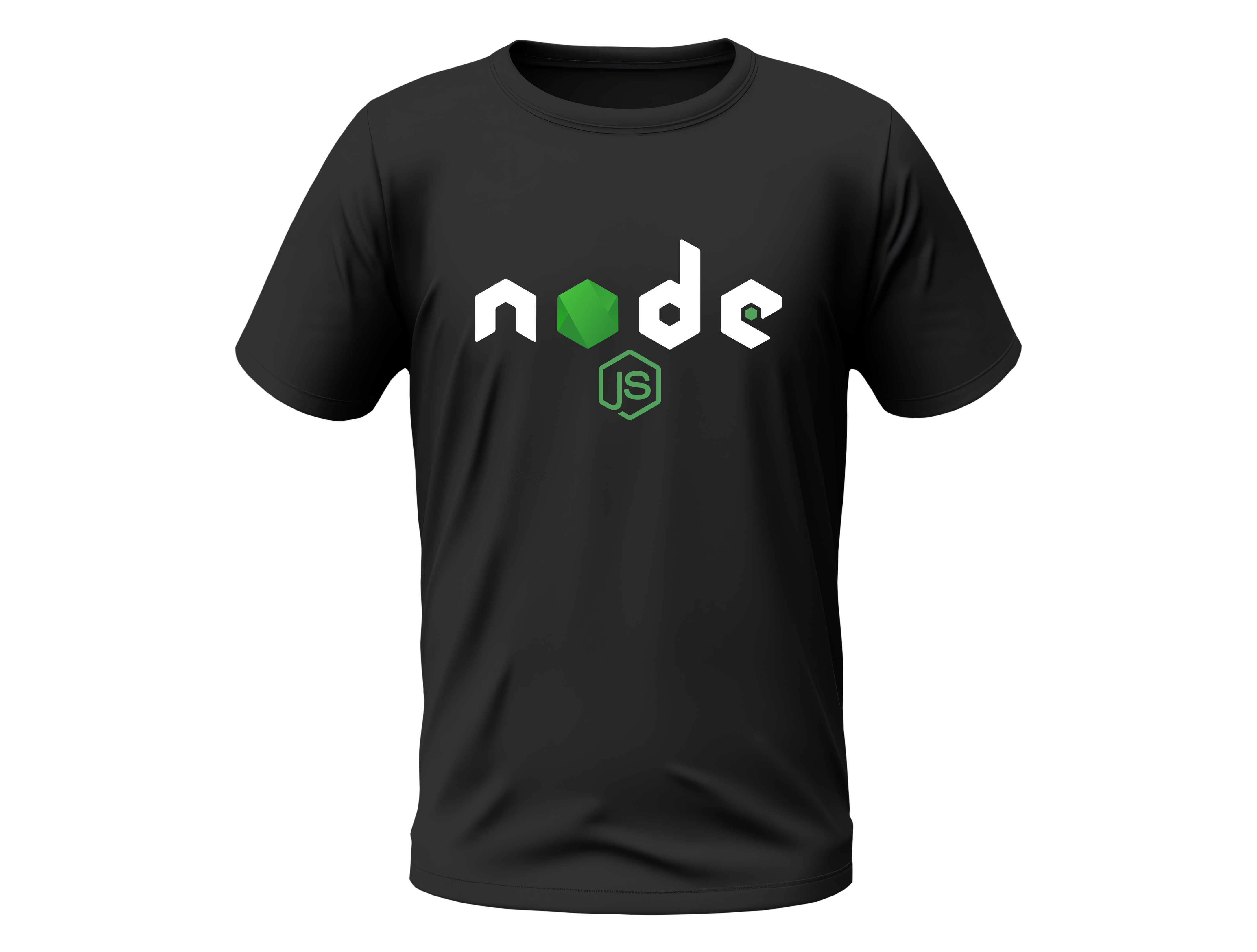 Nome do produto: Camisa Node.js - Logo centro Preta