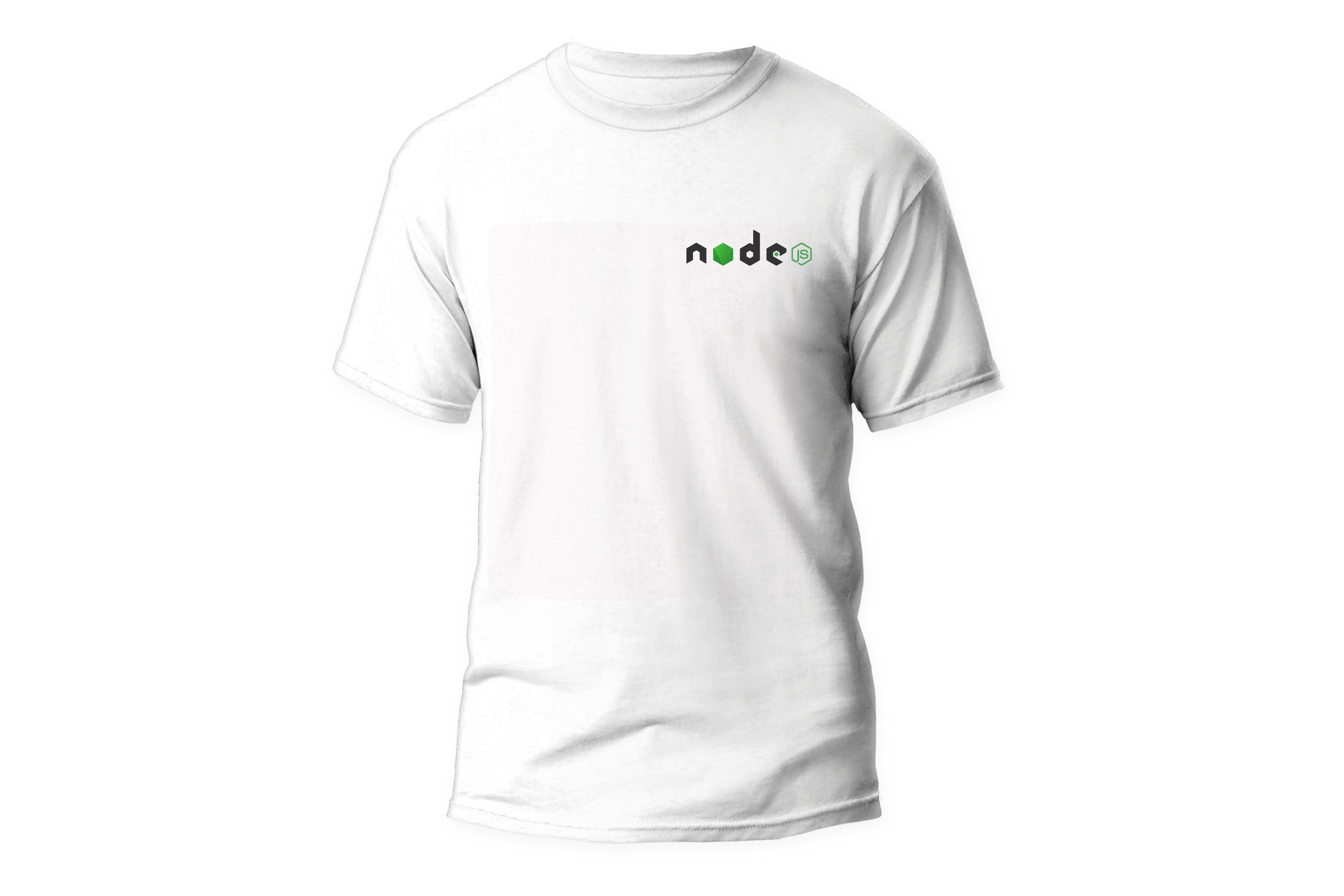 Nome do produto: Camisa Node.js - Logo canto Branca