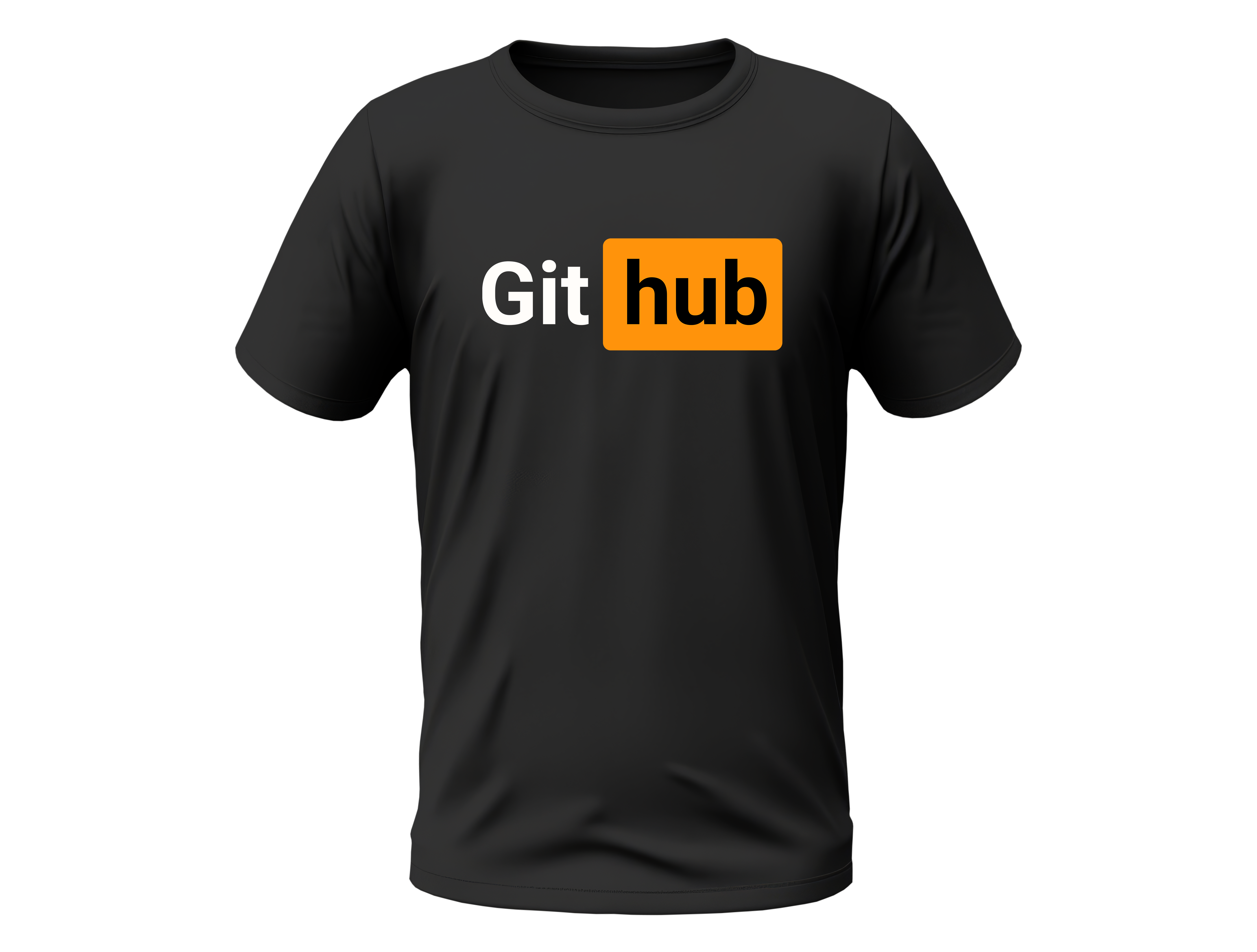 Nome do produto: Camisa GitHub - Logo modificada centro Preta