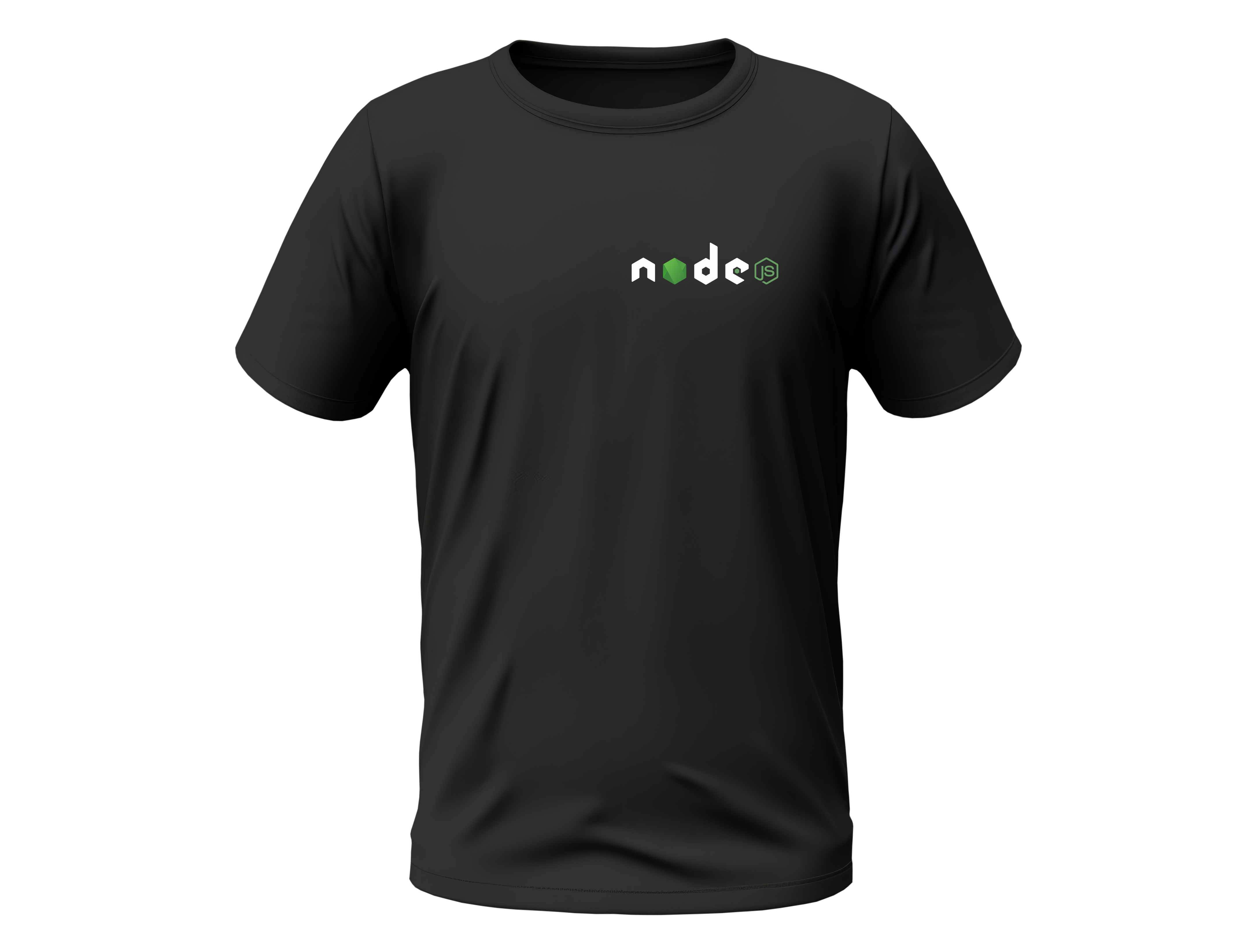 Nome do produto: Camisa Node.js - Logo canto Preta