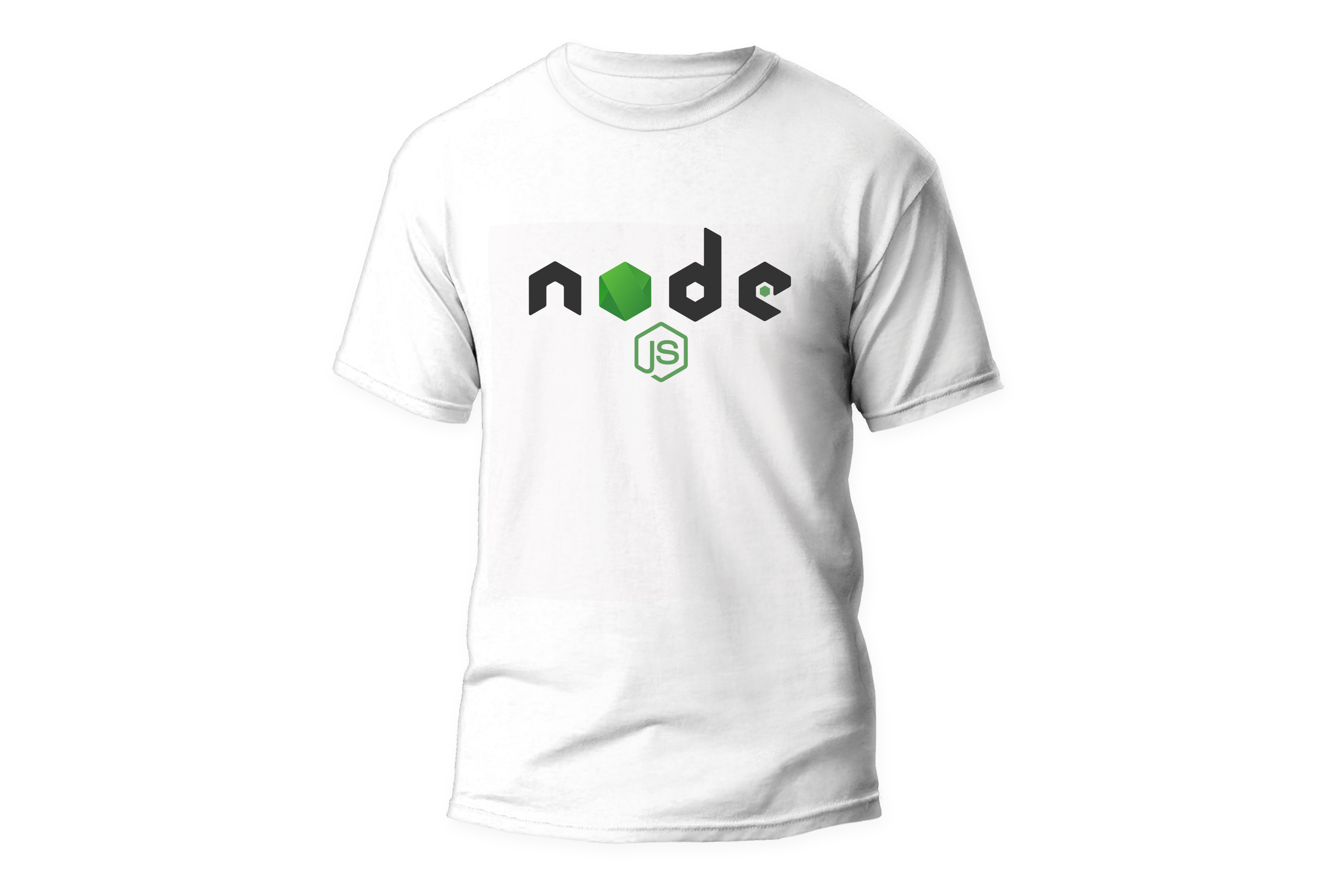 Nome do produto: Camisa Node.js - Logo centro Branca
