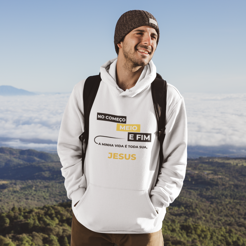 Nome do produto: No começo, meio e fim a minha vida é toda sua, Jesus