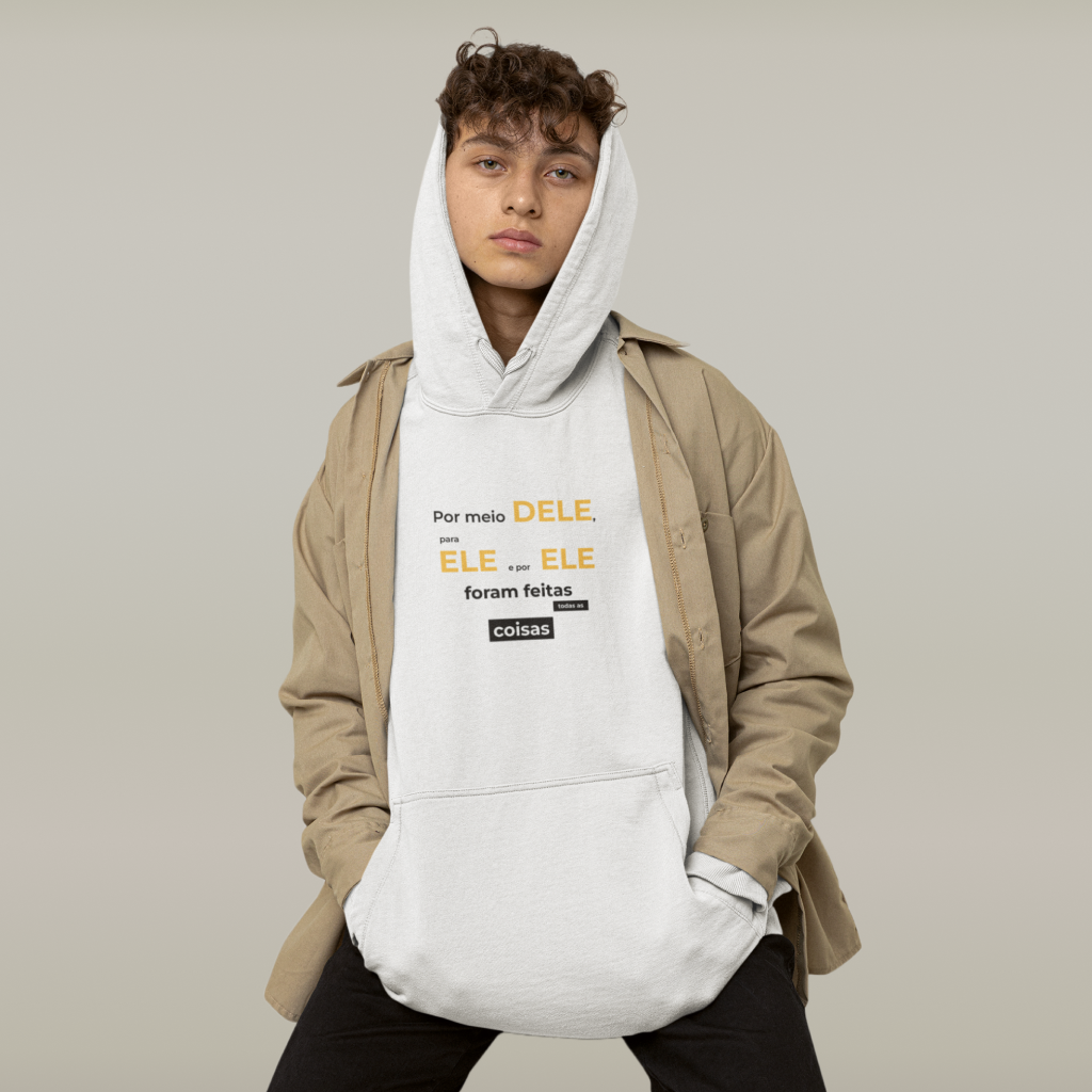 Nome do produto: Por meio Dele, por Ele e para Ele foram feitas todas as coisas