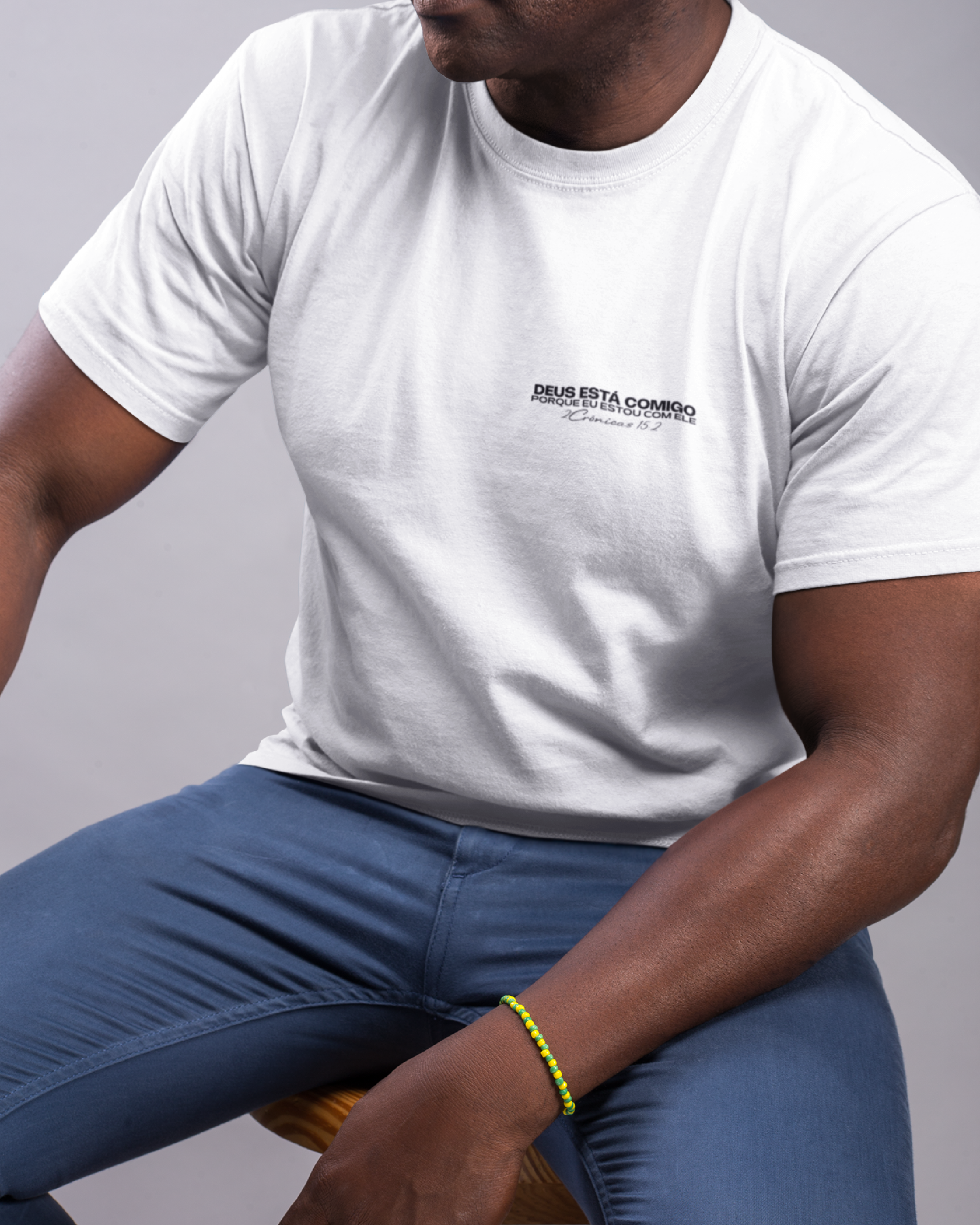 Nome do produto: Deus está comigo porque eu estou com Ele