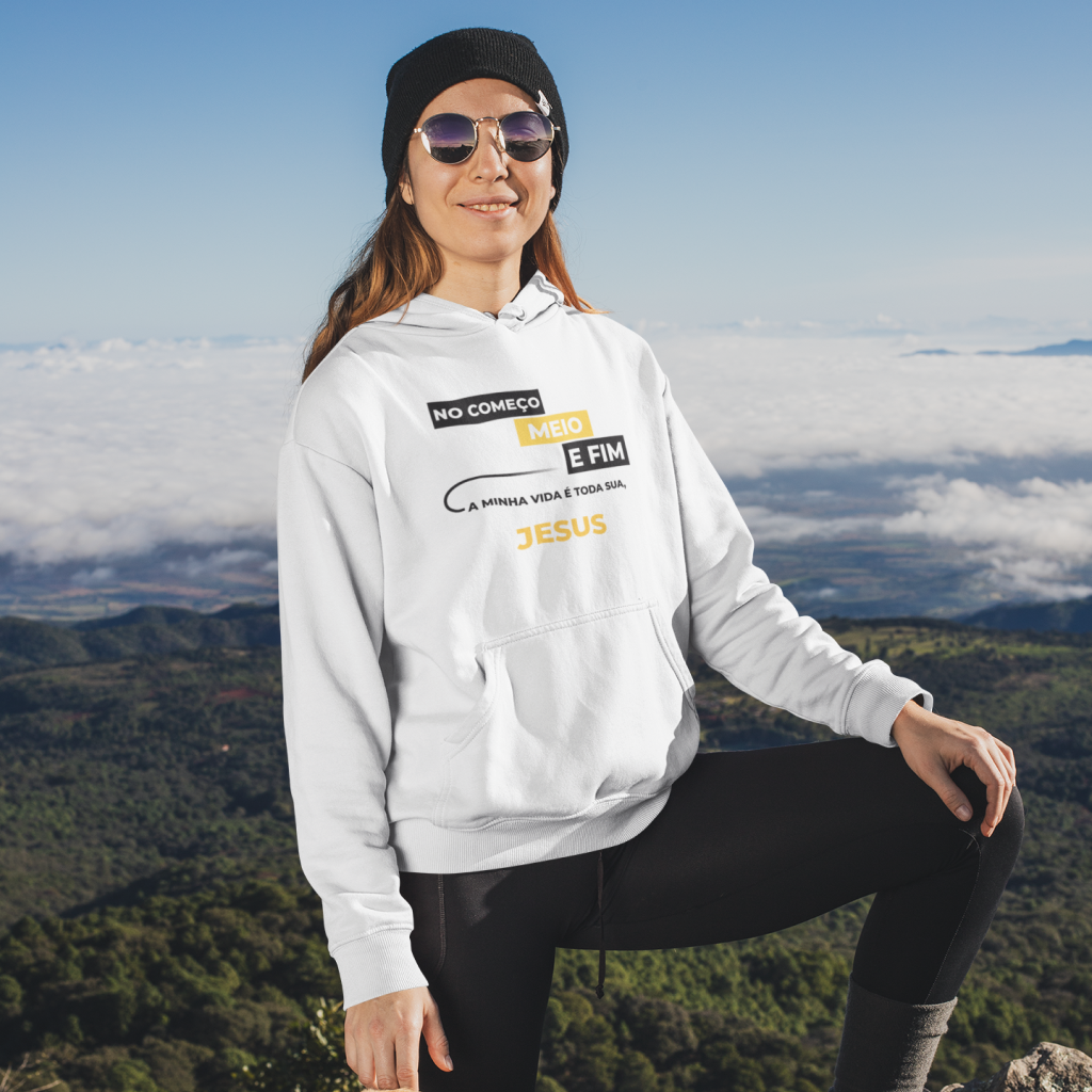 Nome do produto: No começo, meio e fim a minha vida é toda sua, Jesus