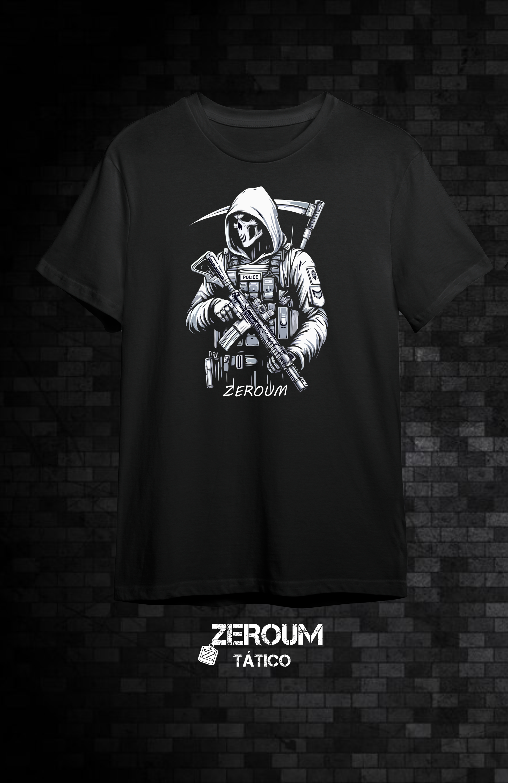 Nome do produto: T SHIRT CEIFADOR FRONTAL