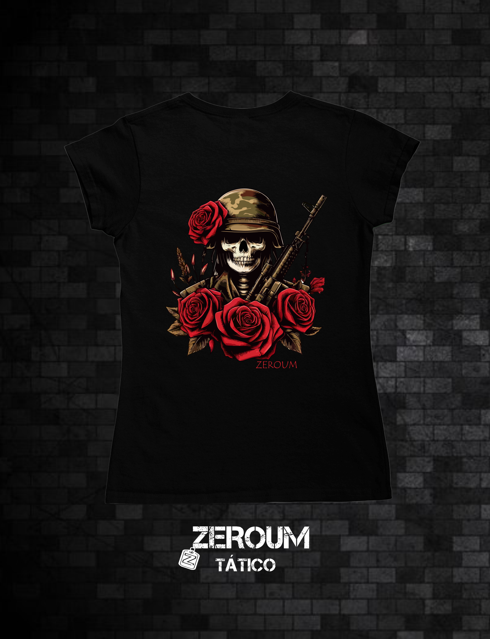 Nome do produto: BABY LONG ROSAS MILITAR