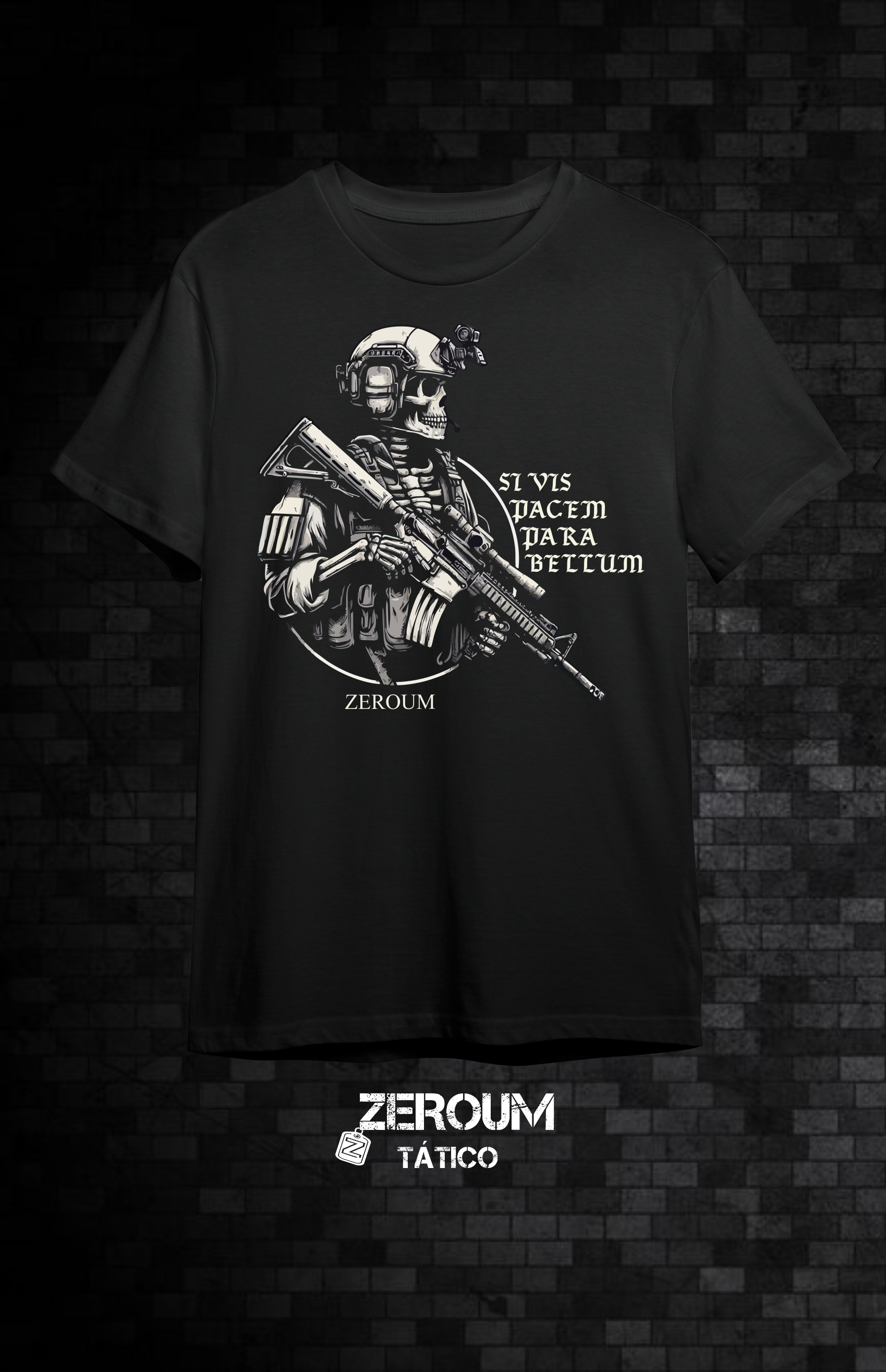 Nome do produto: T SHIRT SI VIS PACEM PARA BELLUM