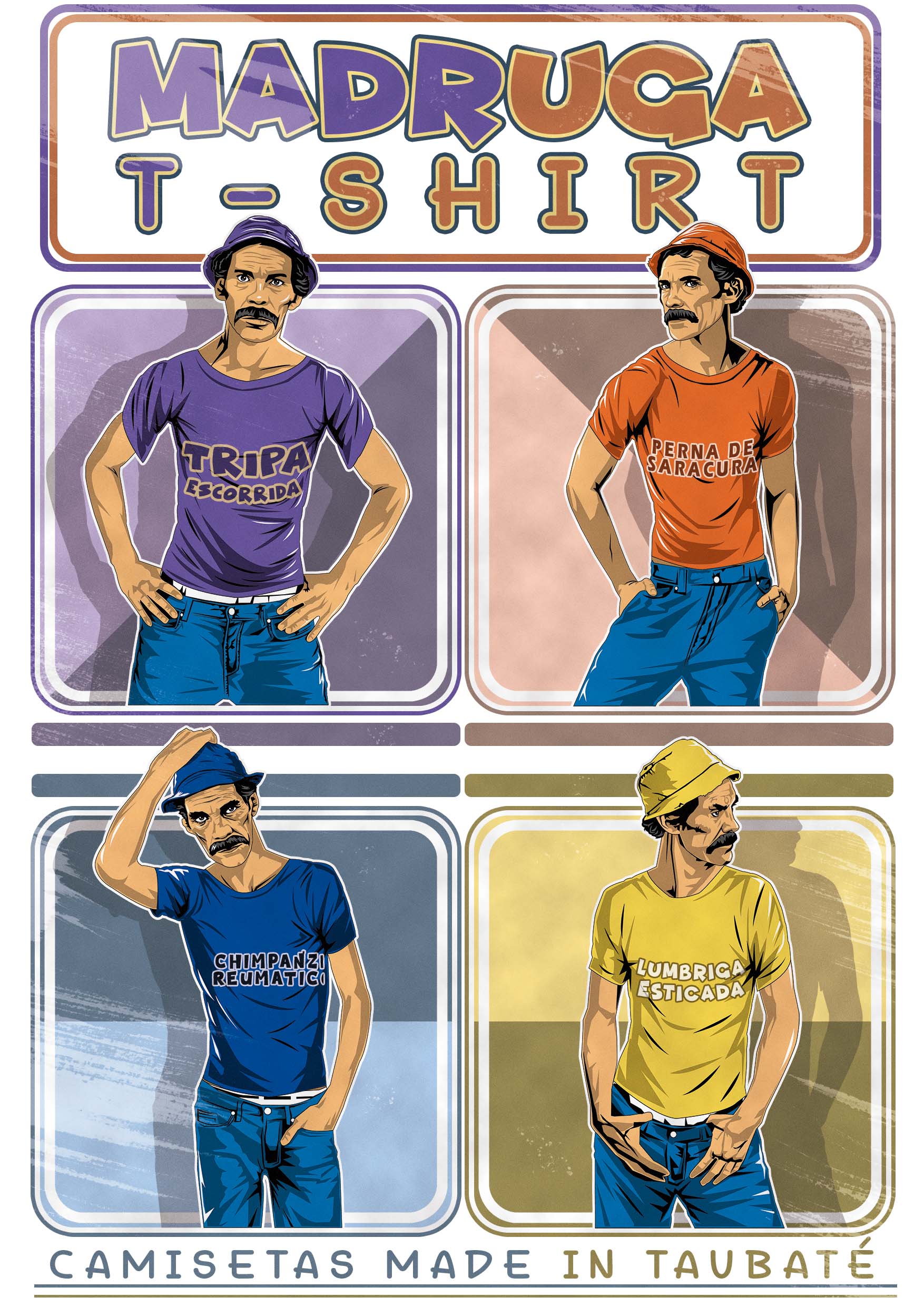 Nome do produto: Camiseta Senhor Madruga apelidos 