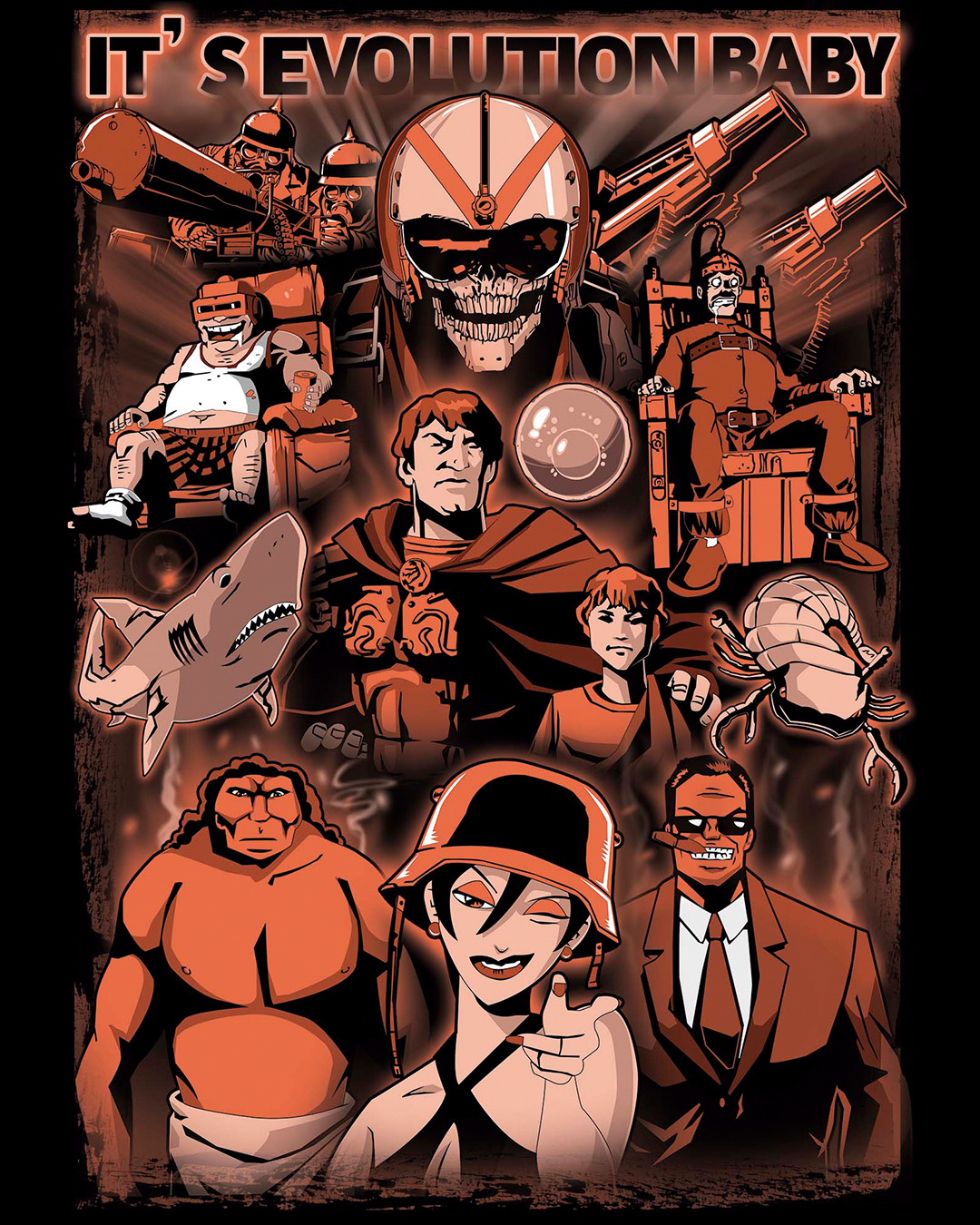 Nome do produto:  Camiseta Pearl Jam (Do the Evolution)