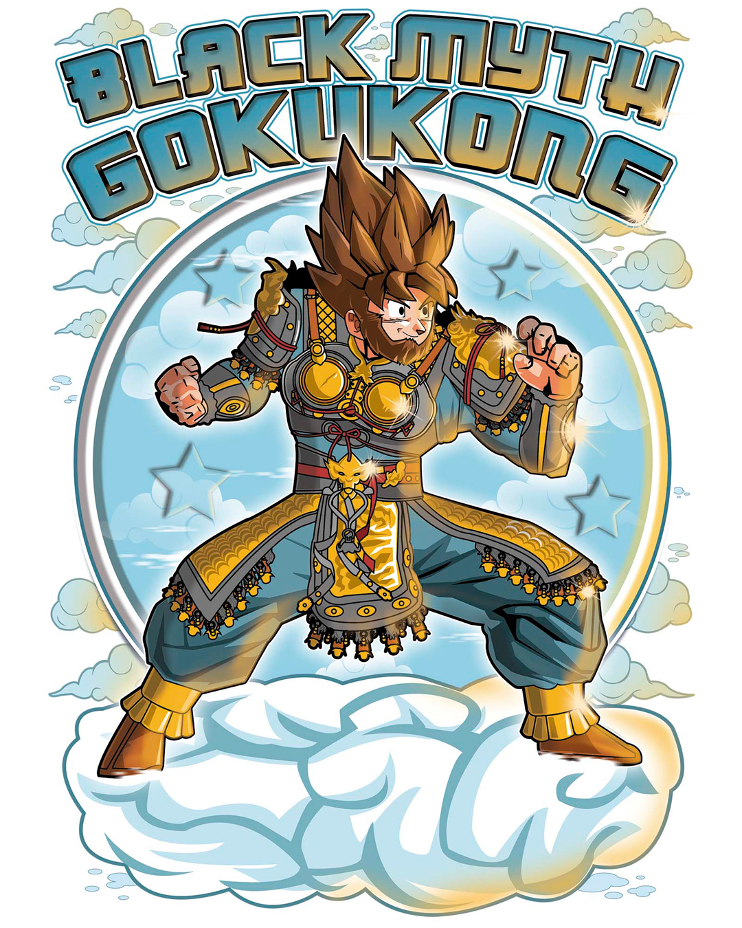 Nome do produto: Camiseta Black Myth: Wukong versão Goku