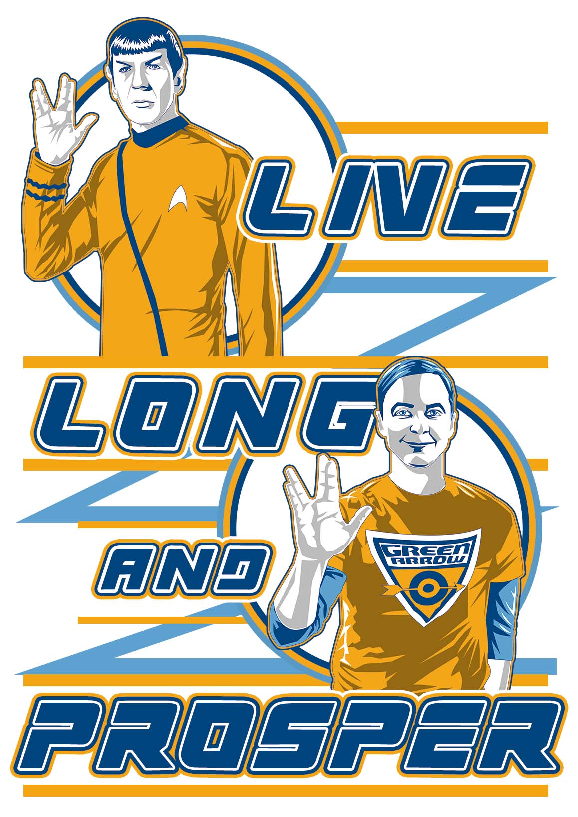 Nome do produto: Camiseta Sheldon and Spock - BigBangTheory & StarTrek 