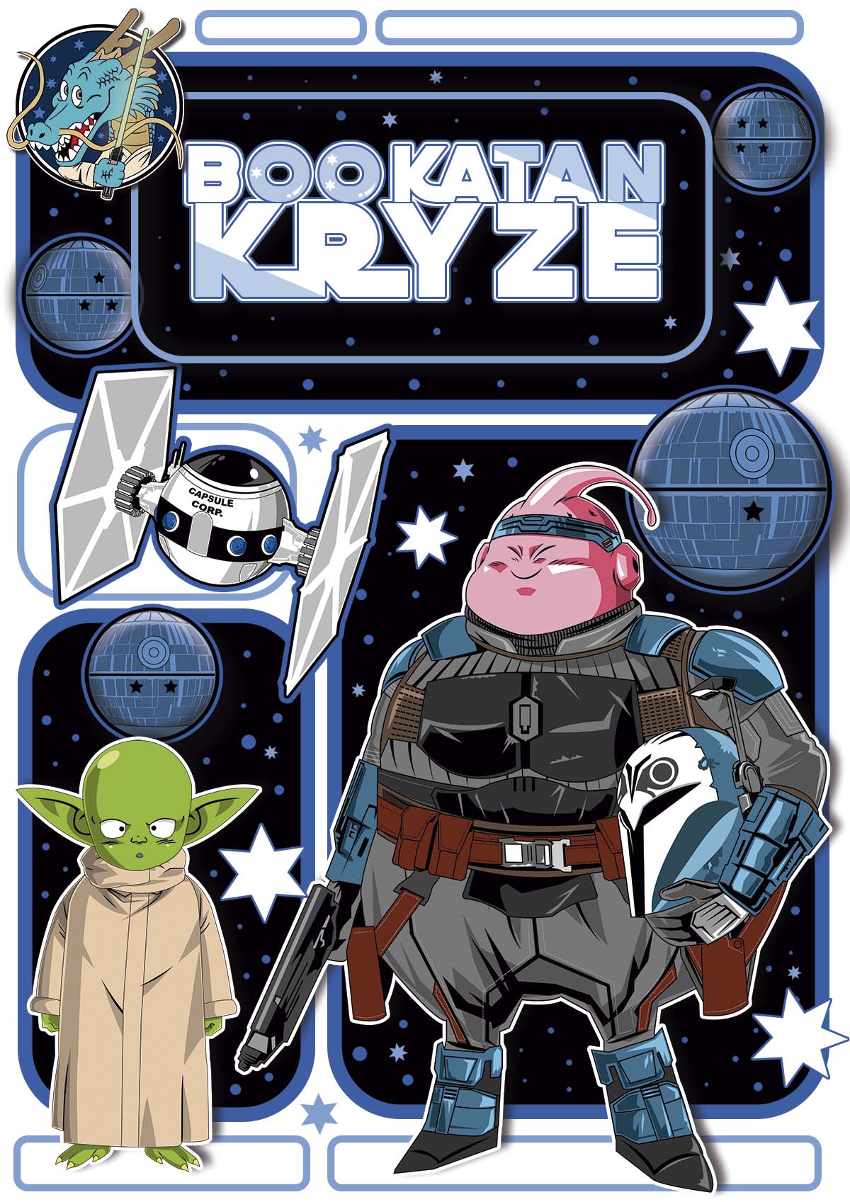 Nome do produto: Camiseta Majin Boo (Dragon Ball) Mandalorian