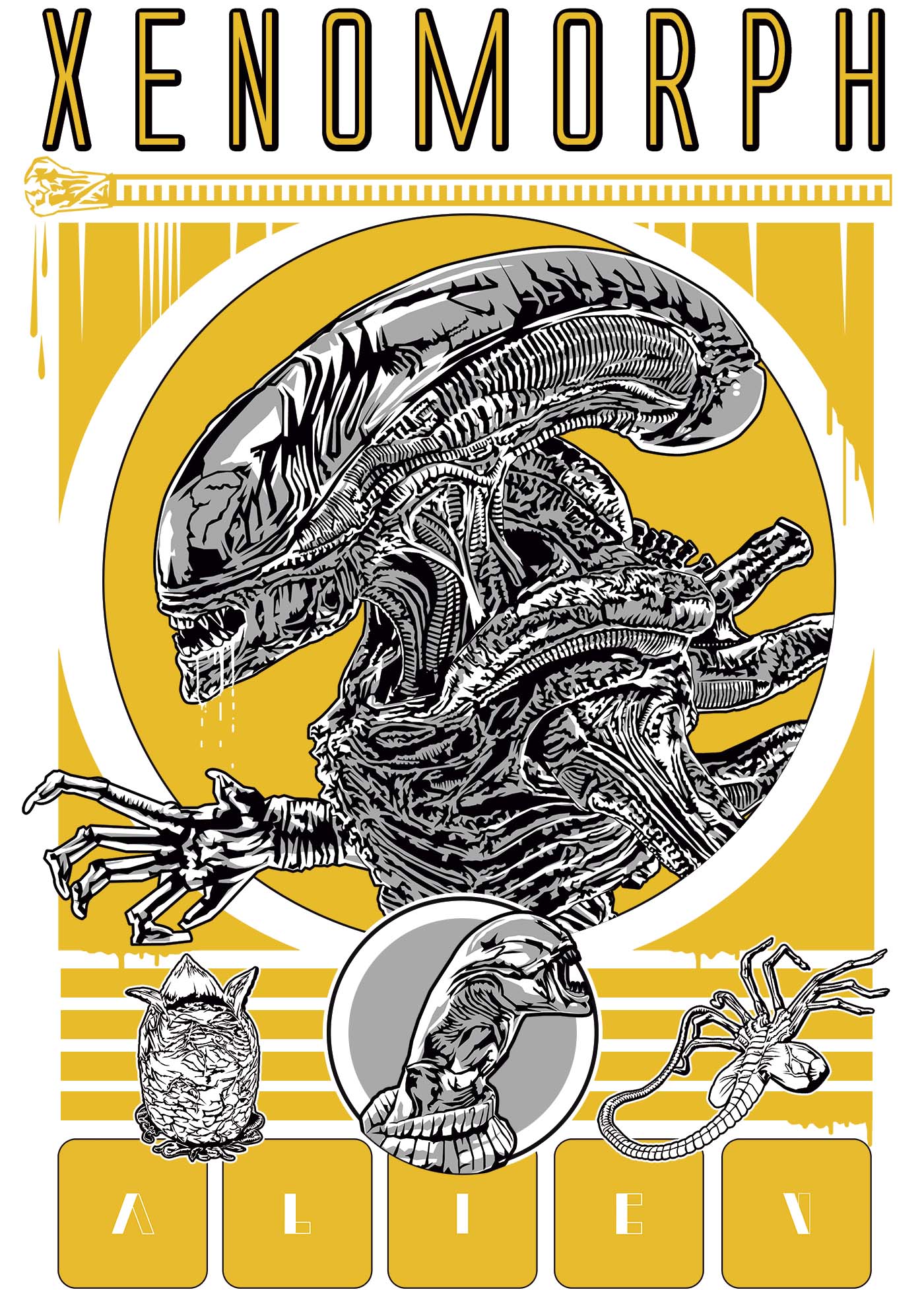 Nome do produto: Camiseta Xenomorph (Alien)