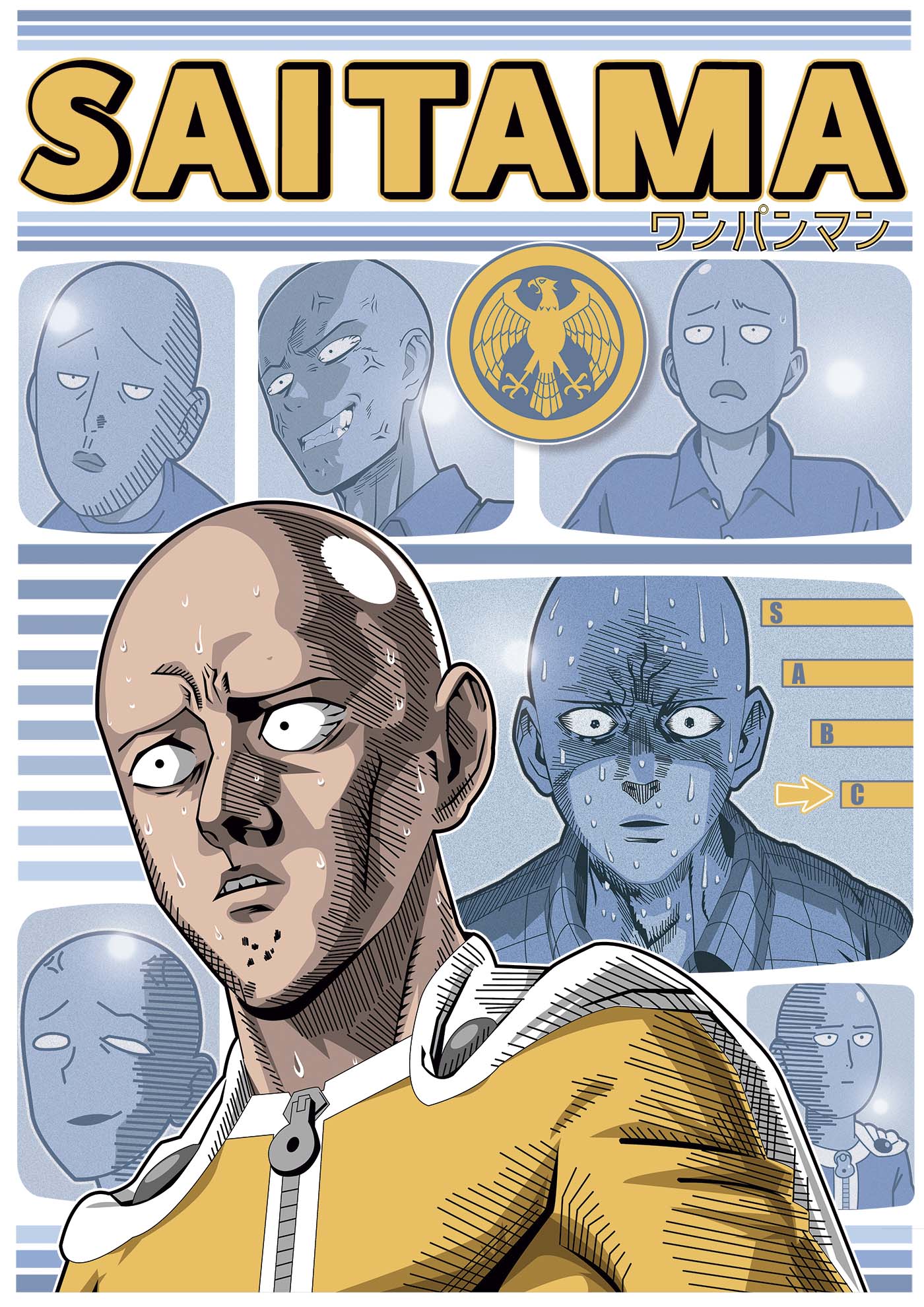 Nome do produto: Camiseta Saitama (faces)