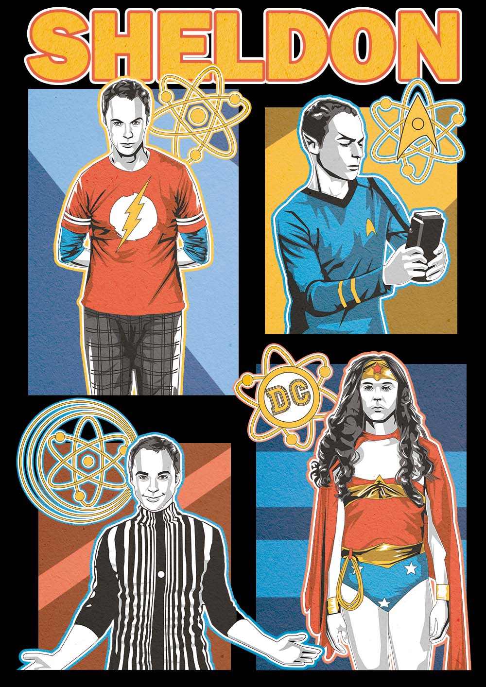 Nome do produto: Camiseta Sheldon - The Big Bang Theory 