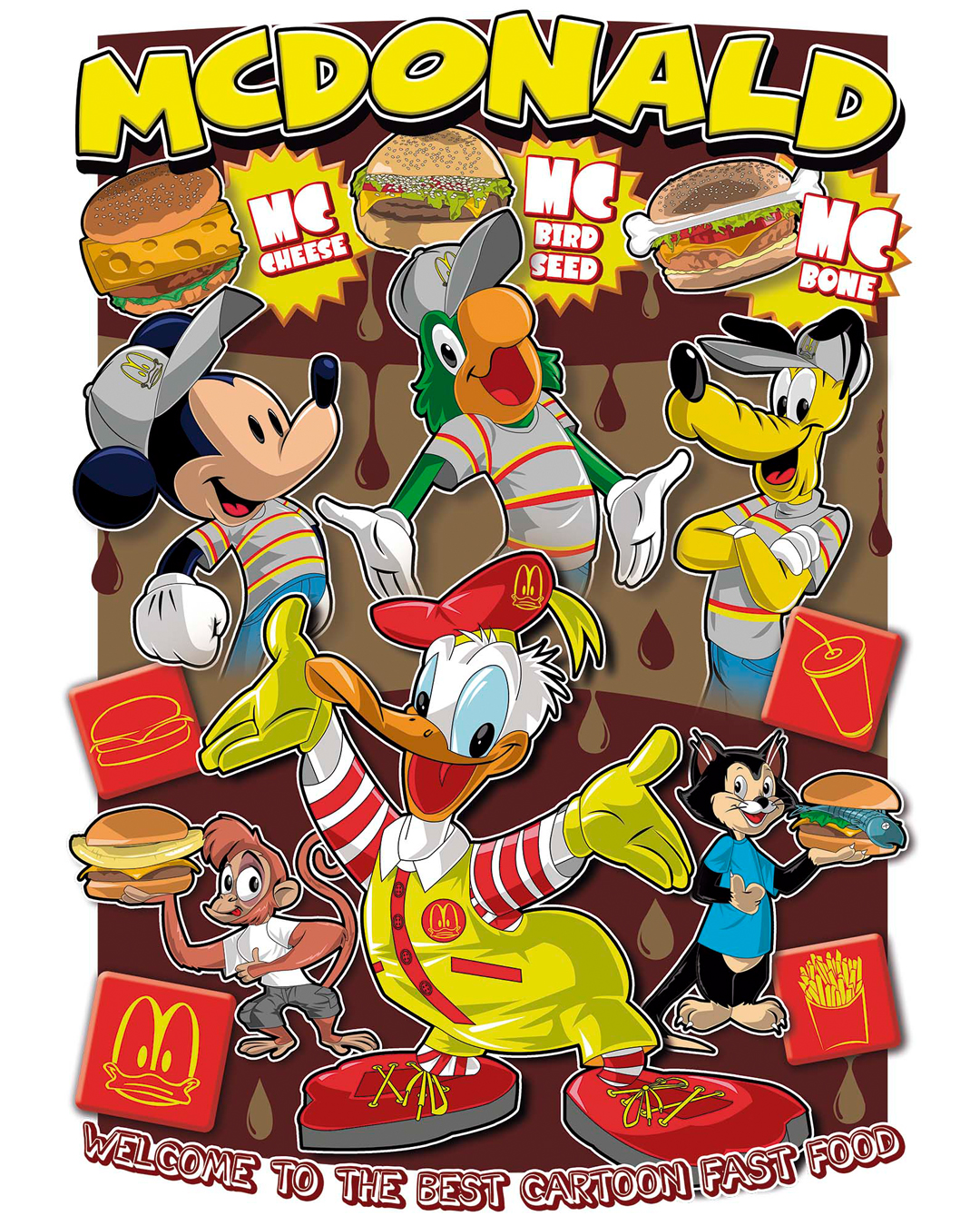 Nome do produto: Camiseta Pato Donald (McDonald)