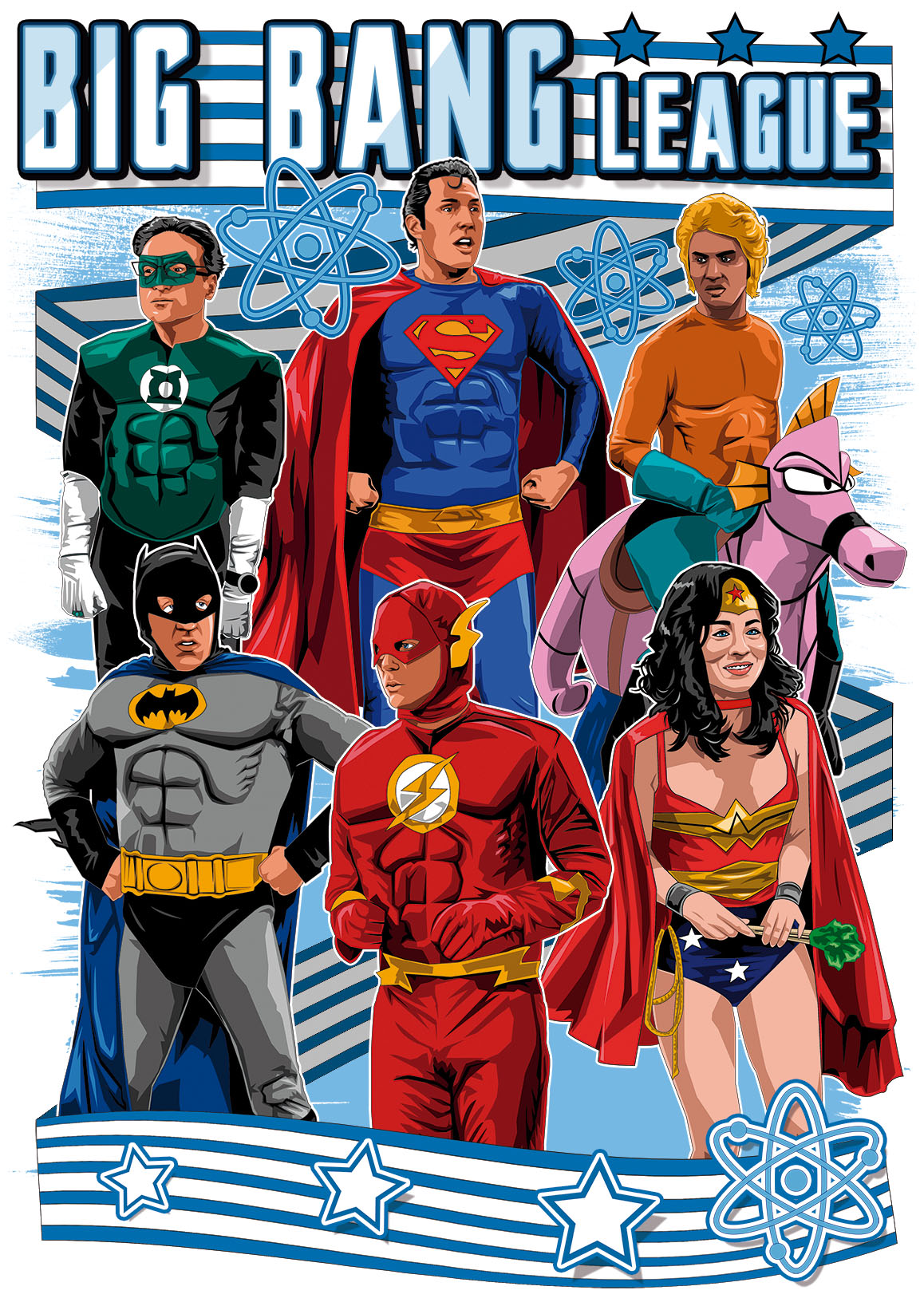 Nome do produto: Camiseta Big Bang League of Justice
