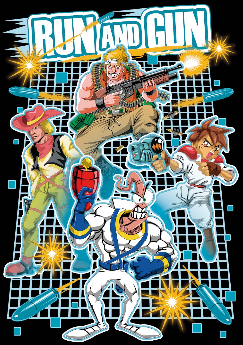 Nome do produto: Camiseta Run \'n Gun Games