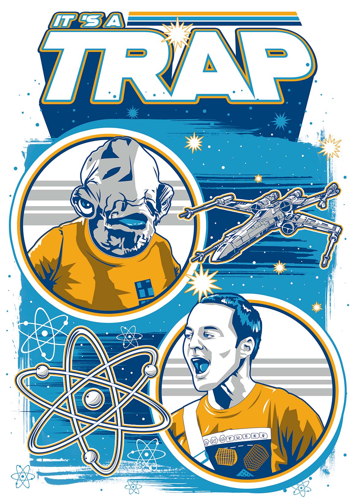 Nome do produto: Camiseta StarWars - It\'s a Trap! 