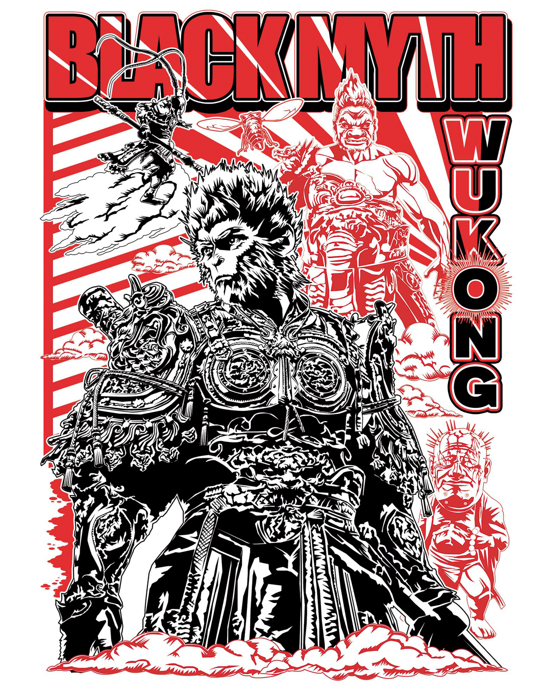 Nome do produto: Camiseta Black Myth: Wukong