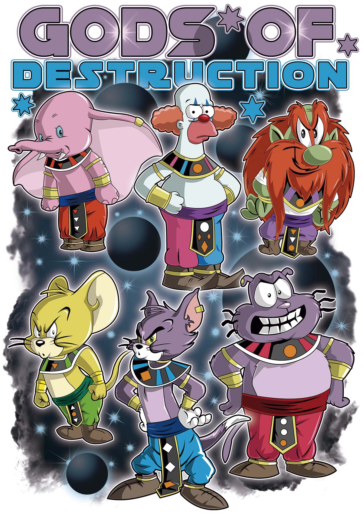 Nome do produto: Camiseta Gods of Destruction (Dragon Ball) fun