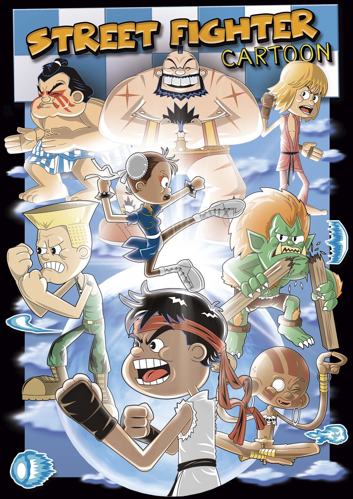 Nome do produto: Camiseta Street Fighter Cartoon