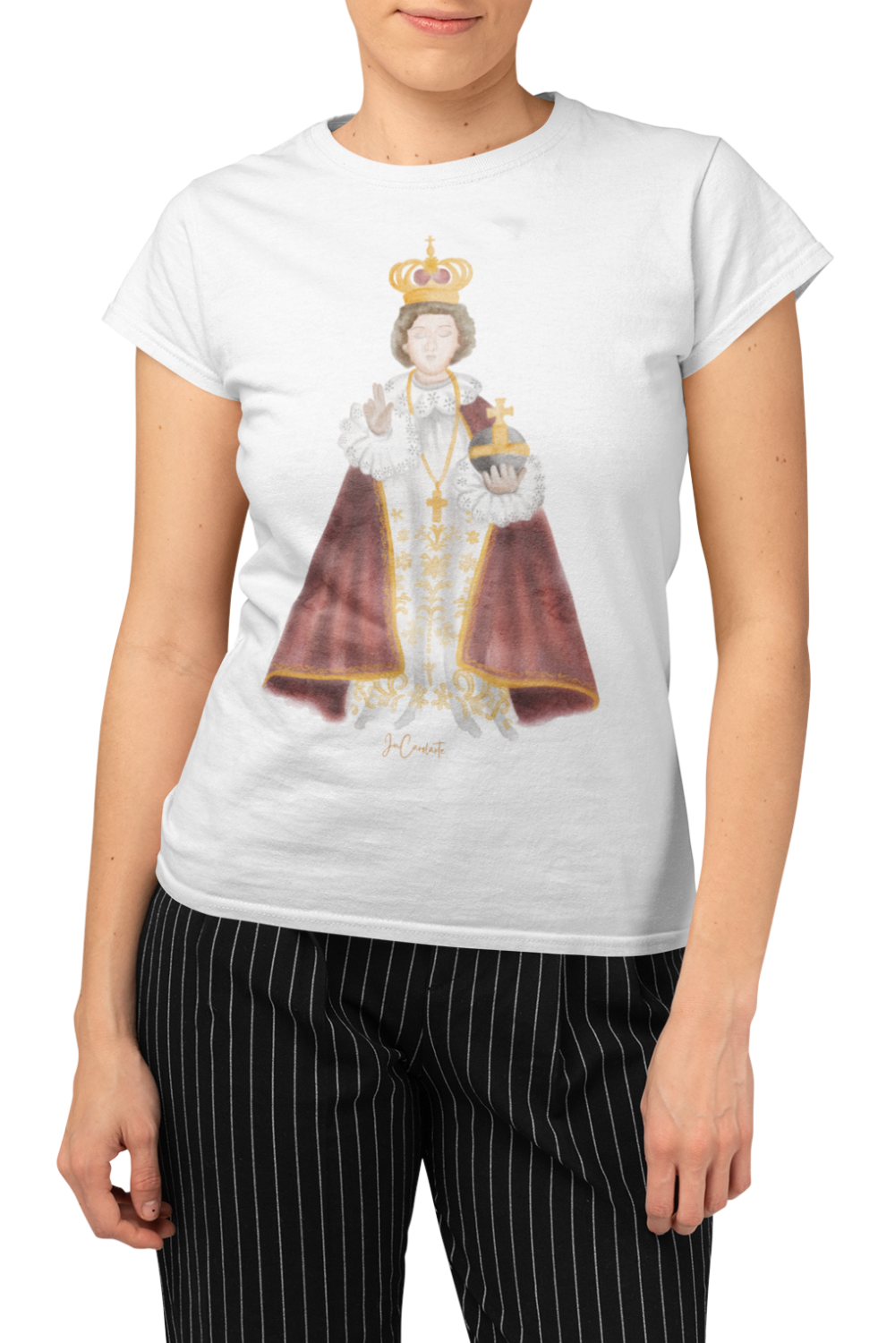 Camiseta Feminina - Menino Jesus de Praga #01