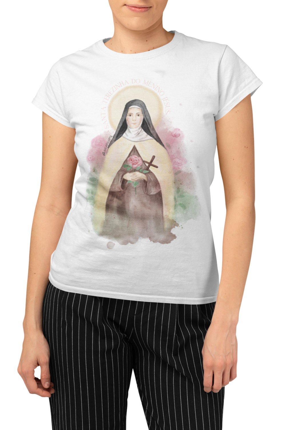 Camiseta Feminina - Santa Terezinha do Menino Jesus #01
