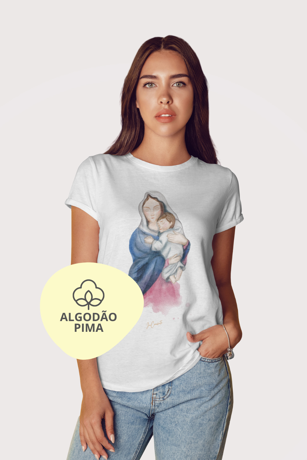 Camiseta Pima - Mãezinha de Deus #01