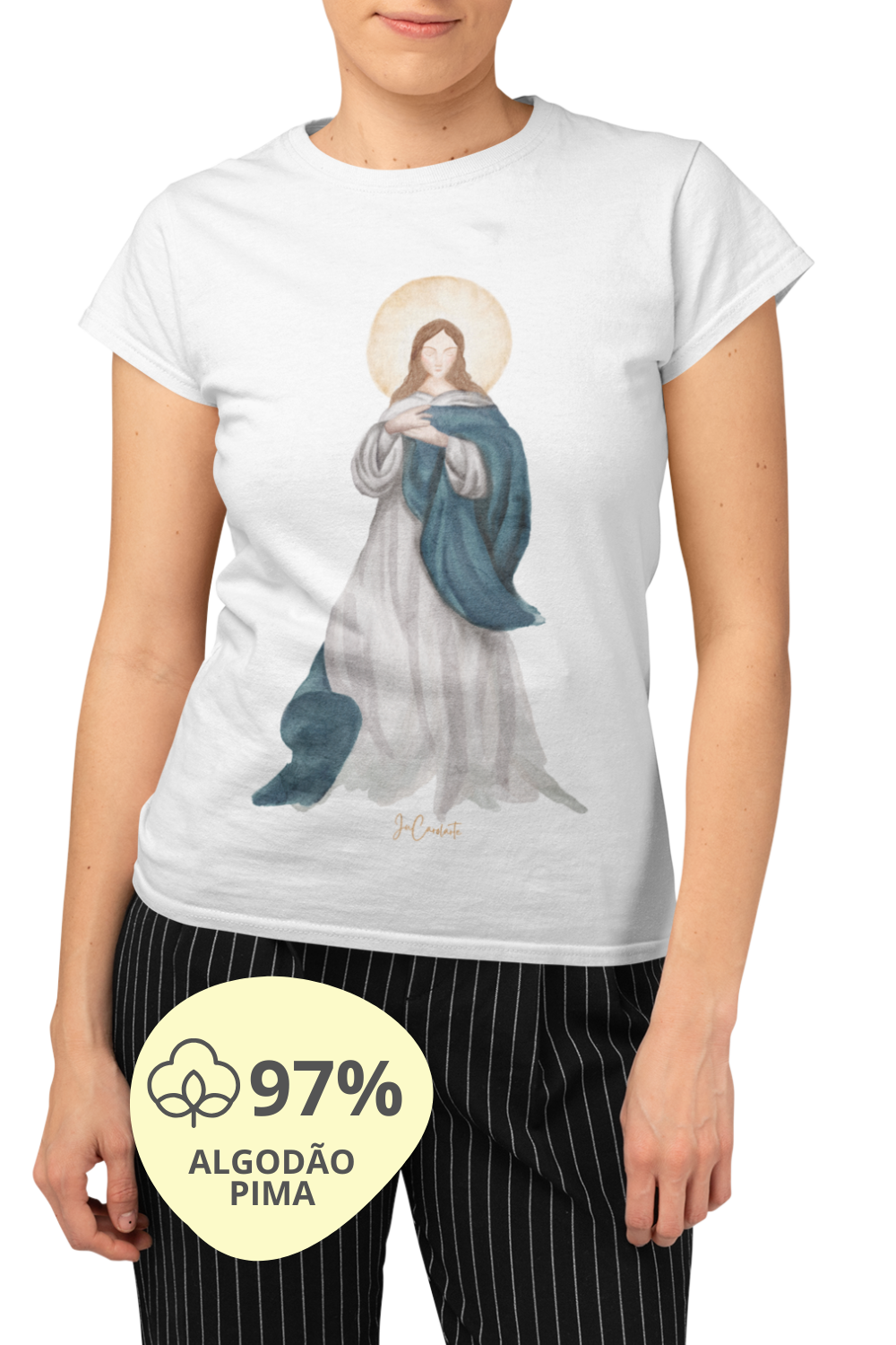 Camiseta Feminina Pima - Mãezinha da Imaculada Conceição #02