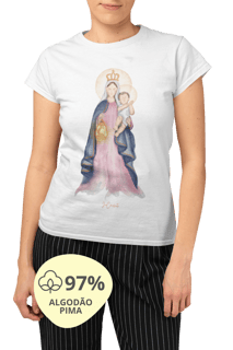 Camiseta Feminina Pima - Mãezinha da luz #01
