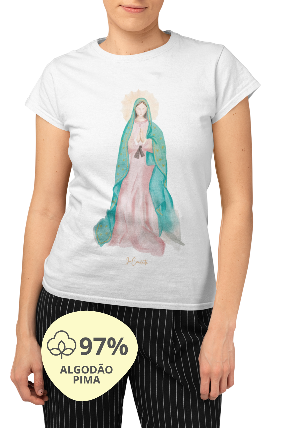 Camiseta Feminina Pima - Mãezinha de Guadalupe #02