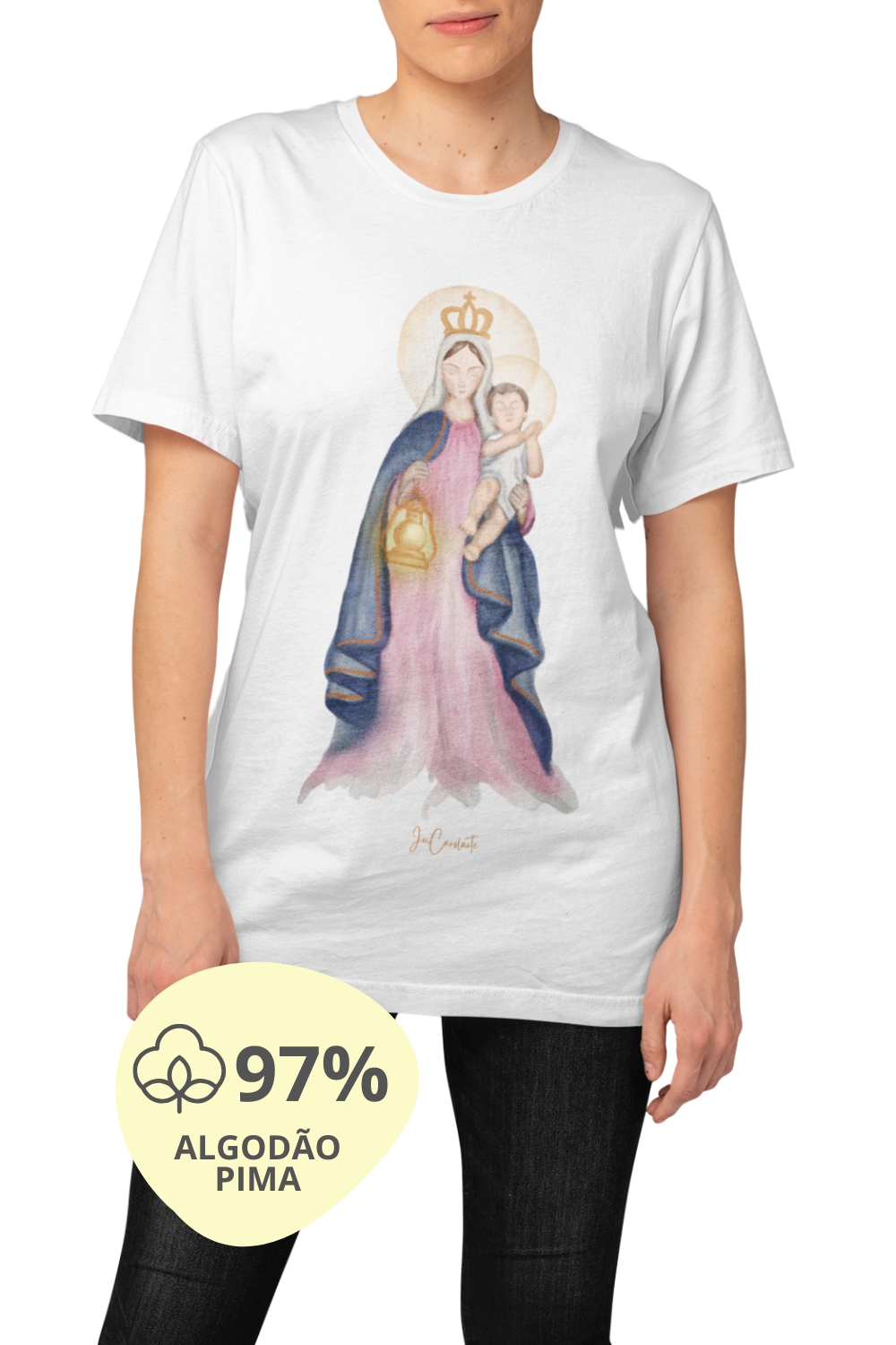 Camiseta Pima - Mãezinha da luz #01