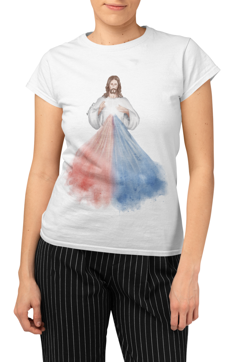 Camiseta Feminina - Jesus Misericordioso #01