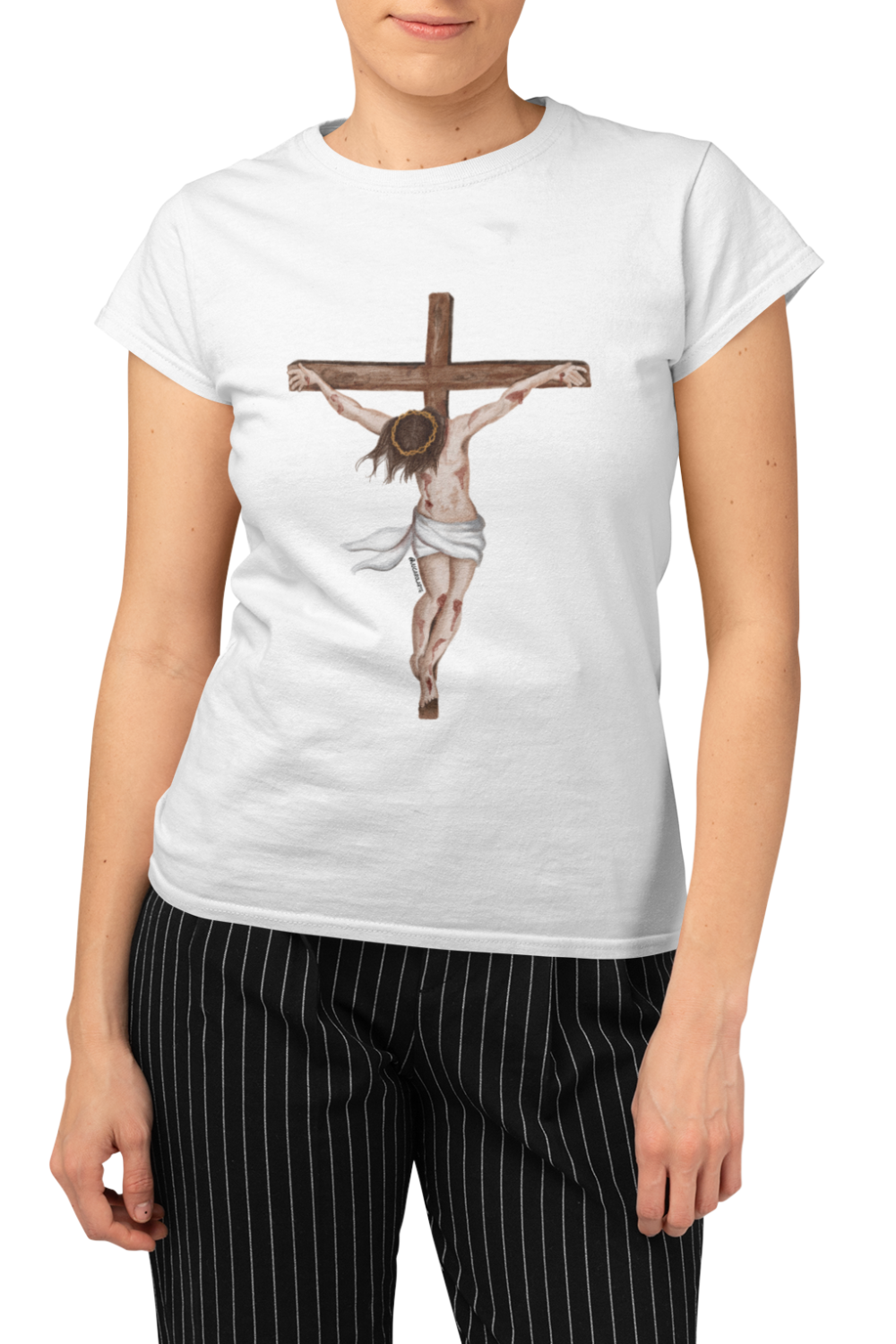 Camiseta Feminina - Cristo Crucificado #01