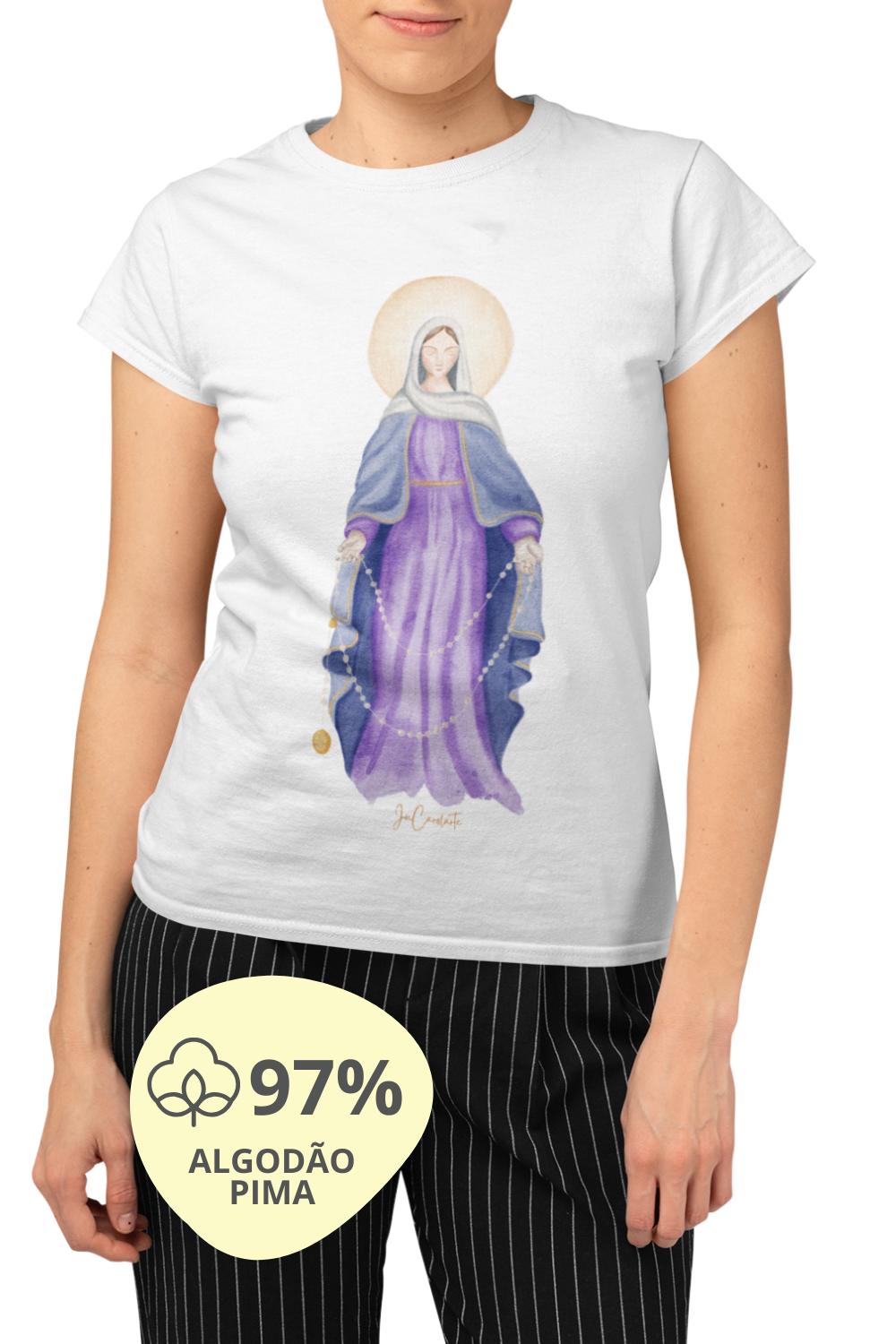 Camiseta Feminina Pima - Mãezinha das Lágrimas #02