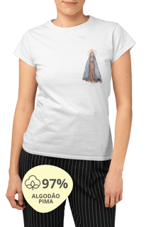 Camiseta Feminina Pima - Mãezinha Aparecida #01