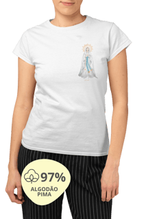 Camiseta Feminina Pima - Mãezinha de Lourdes #01